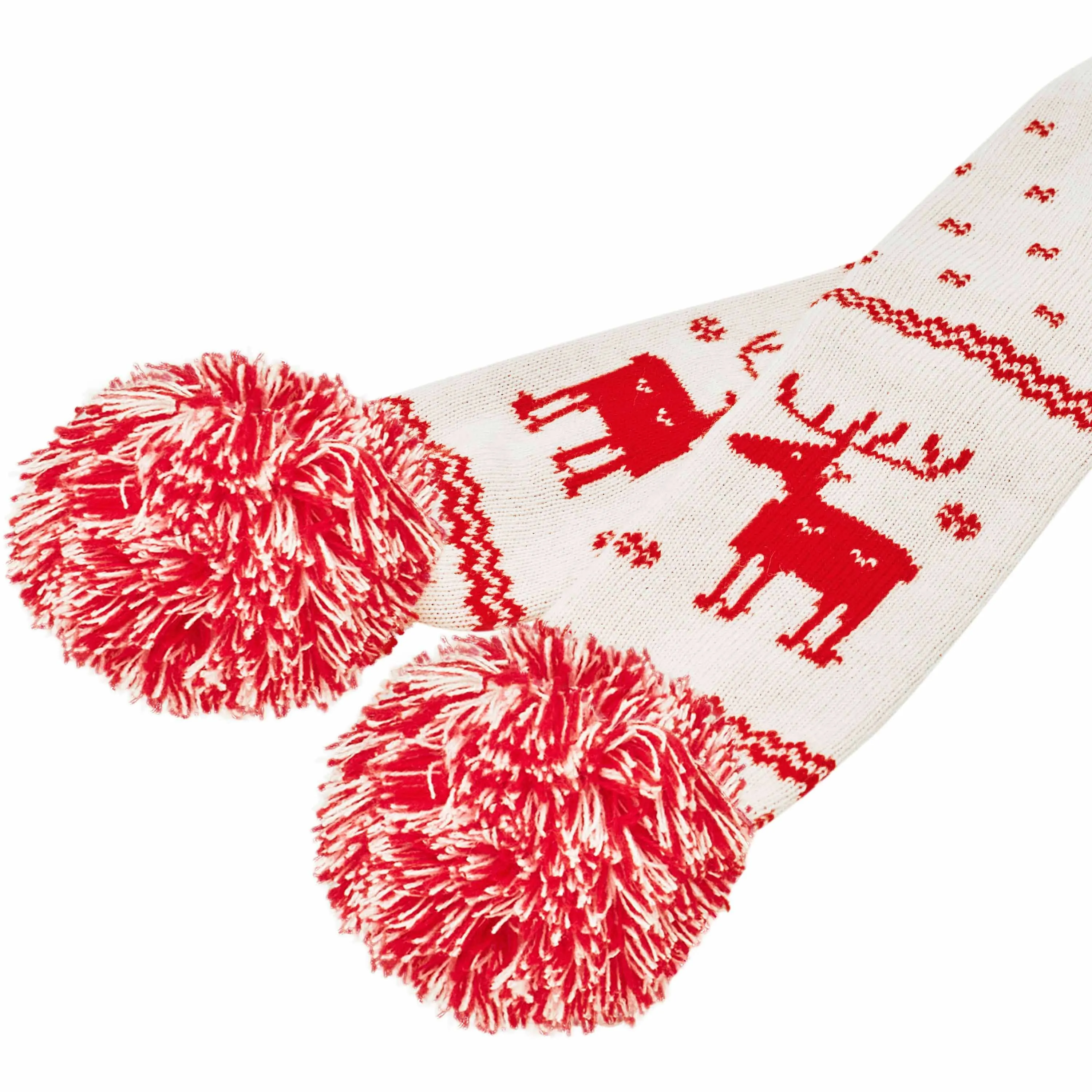 Christmas Reindeer Family Matching Sweater in Festive Red