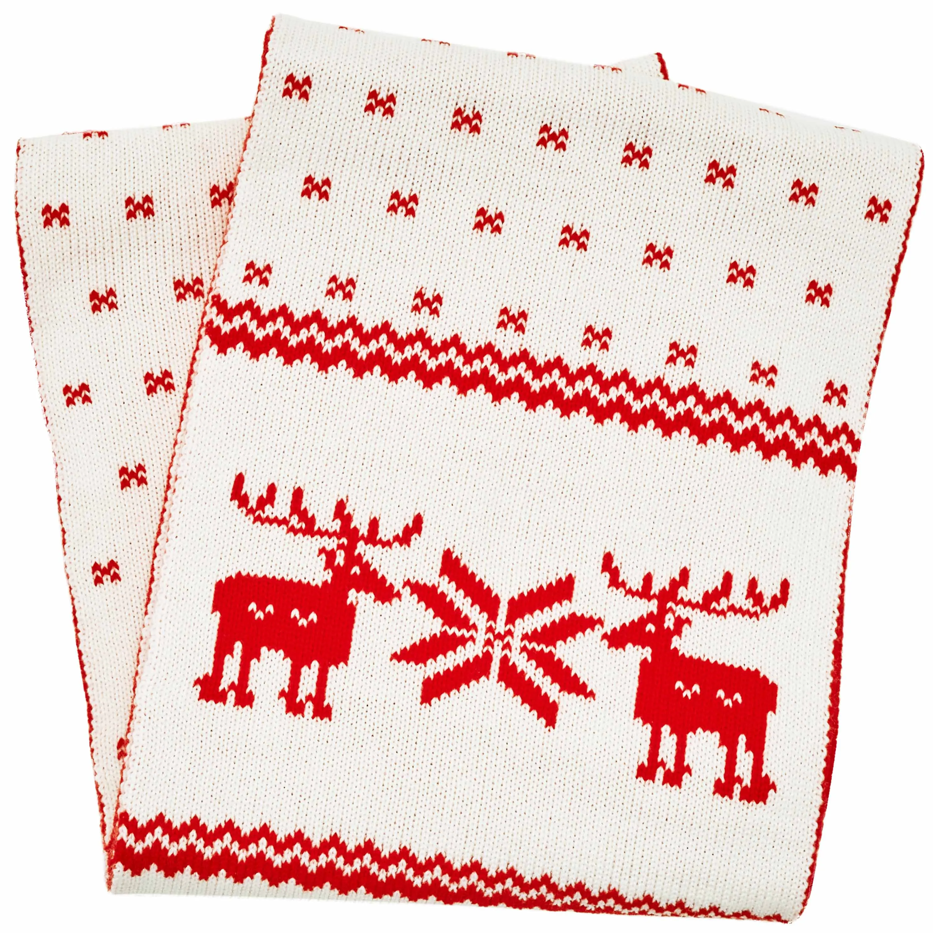 Christmas Reindeer Family Matching Sweater in Festive Red