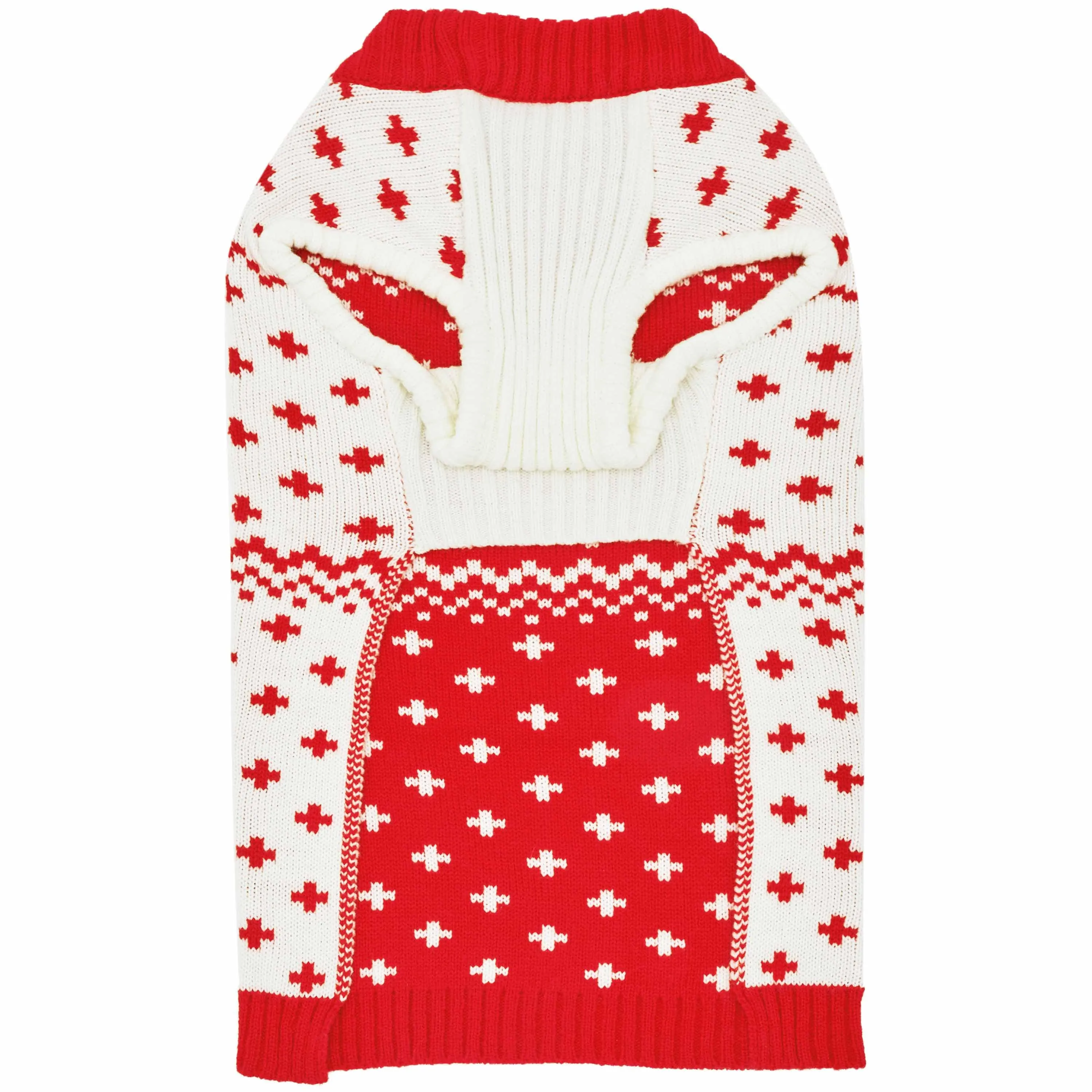 Christmas Reindeer Family Matching Sweater in Festive Red