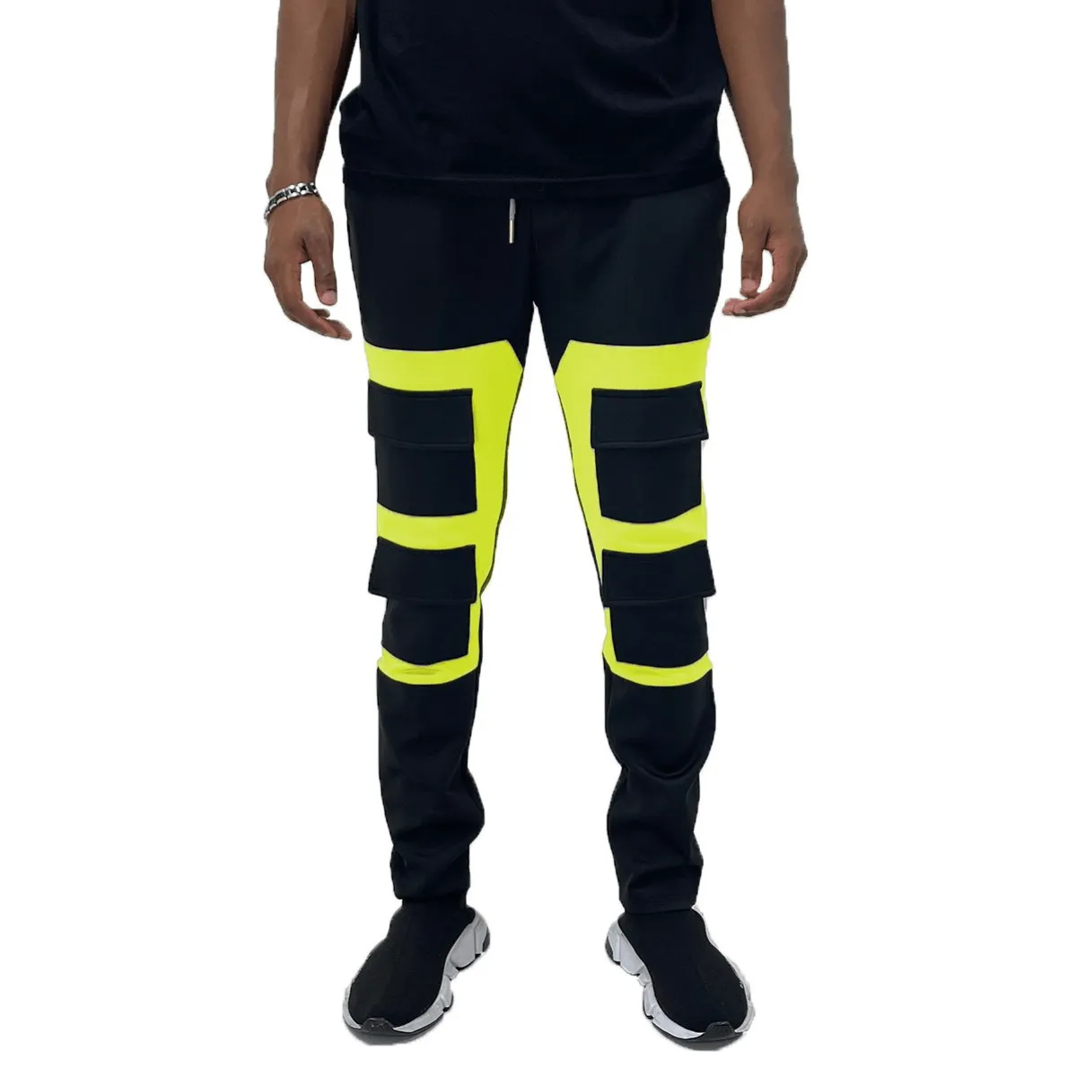 Color Block Cargo Track Pants