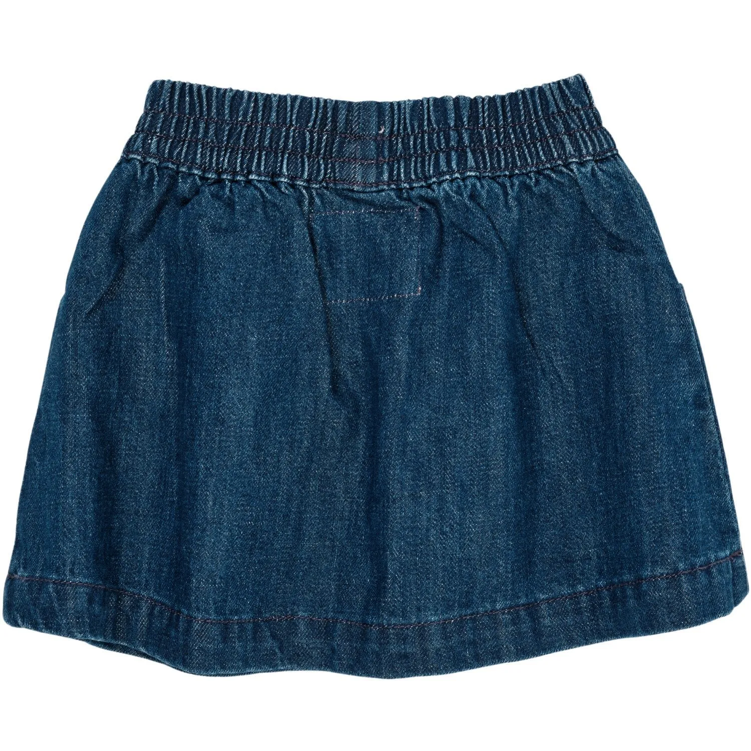 Copenhagen Colors Dark Indigo Blue Washed Organic Pocket Skirt