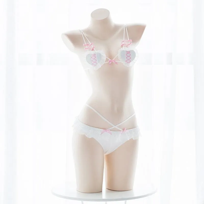 Corset Heart Lingerie Set