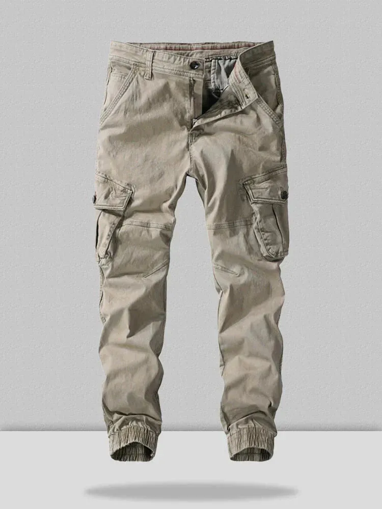 cotton style multi-pocket cargo pants