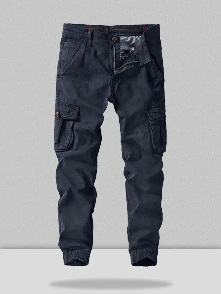 cotton style multi-pocket cargo pants