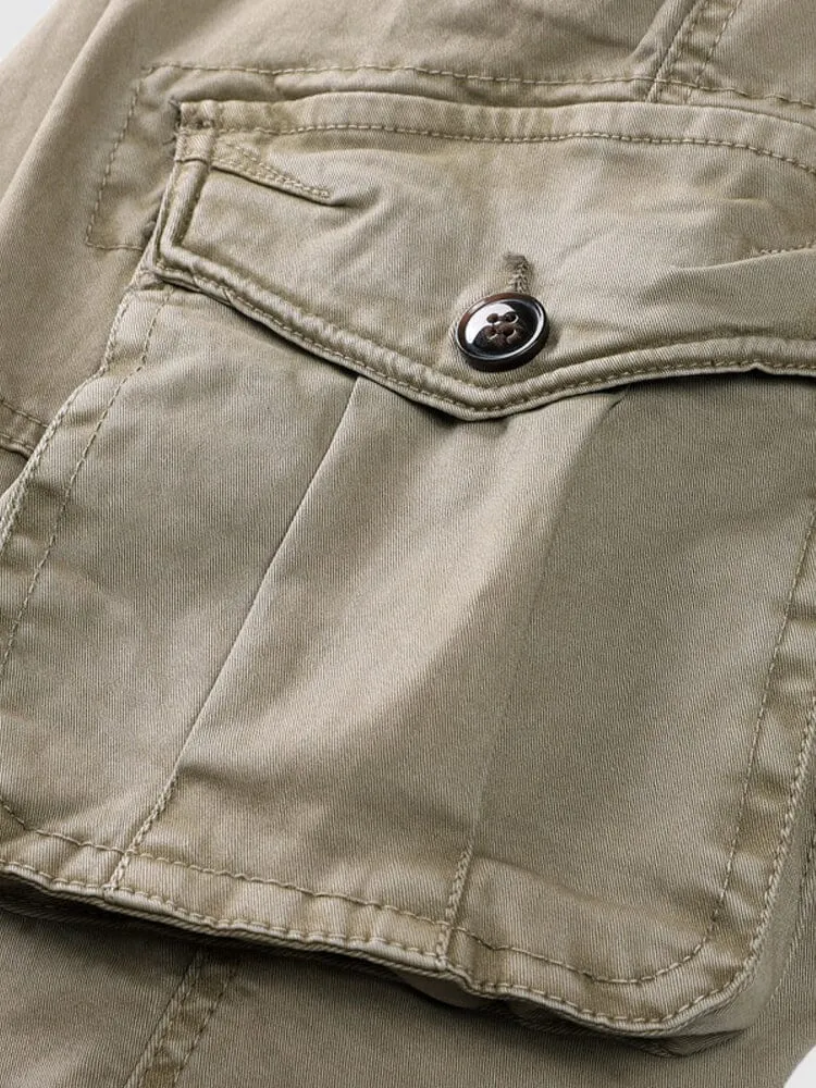 cotton style multi-pocket cargo pants