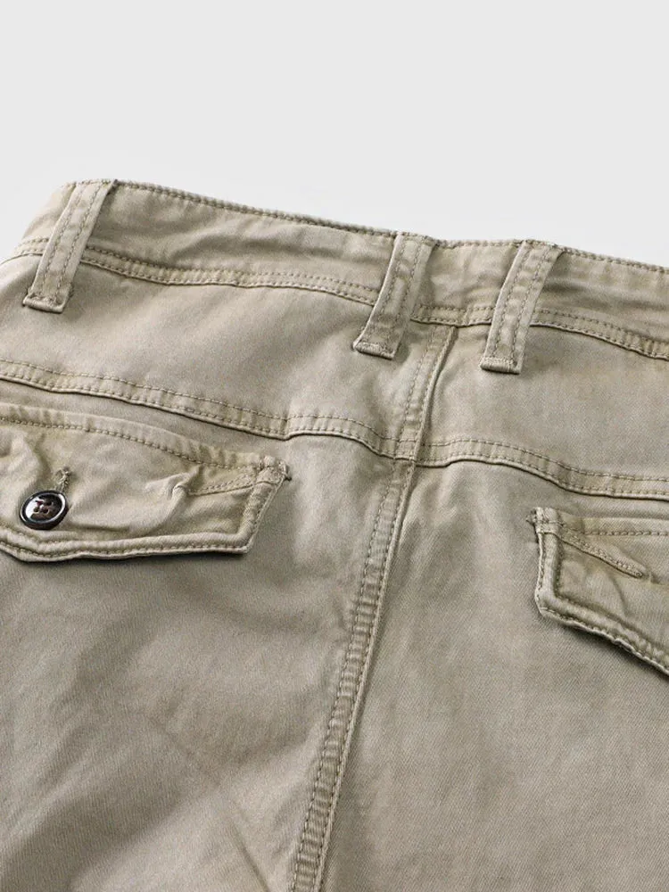 cotton style multi-pocket cargo pants