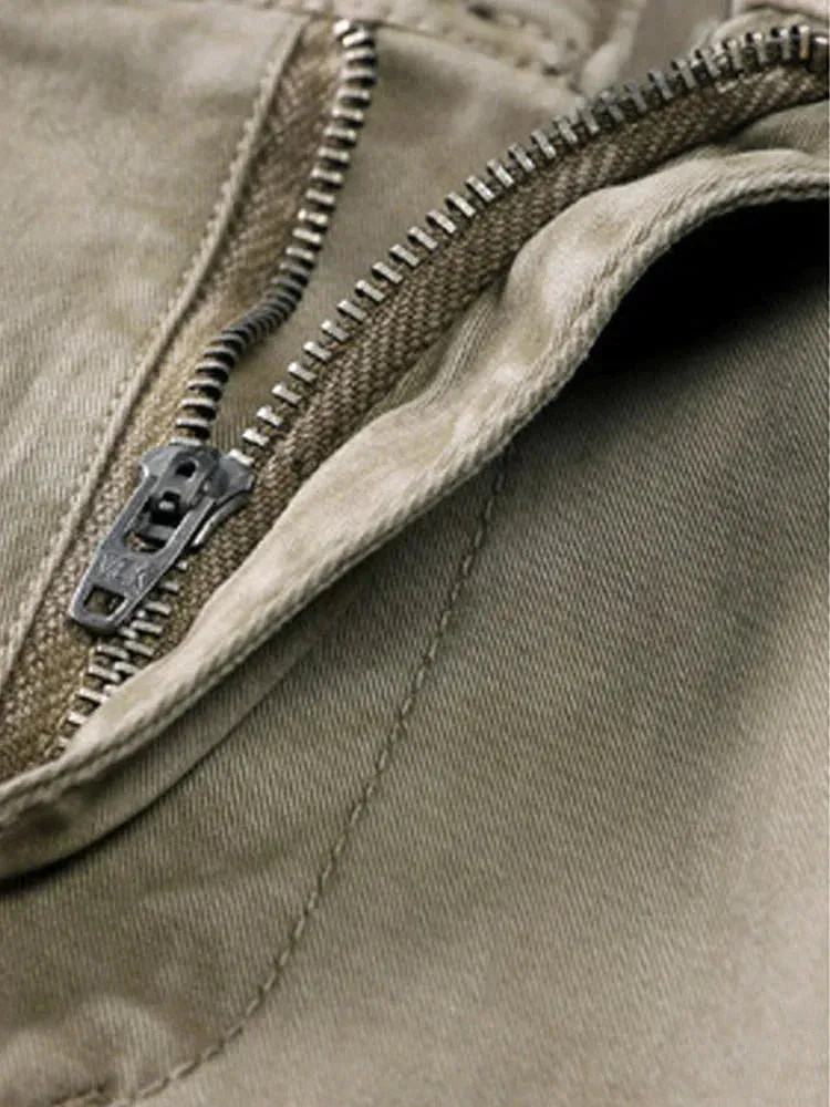 cotton style multi-pocket cargo pants