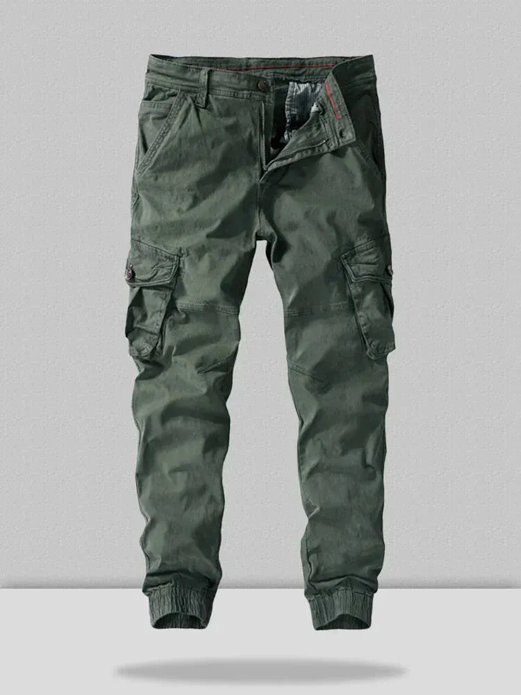 cotton style multi-pocket cargo pants