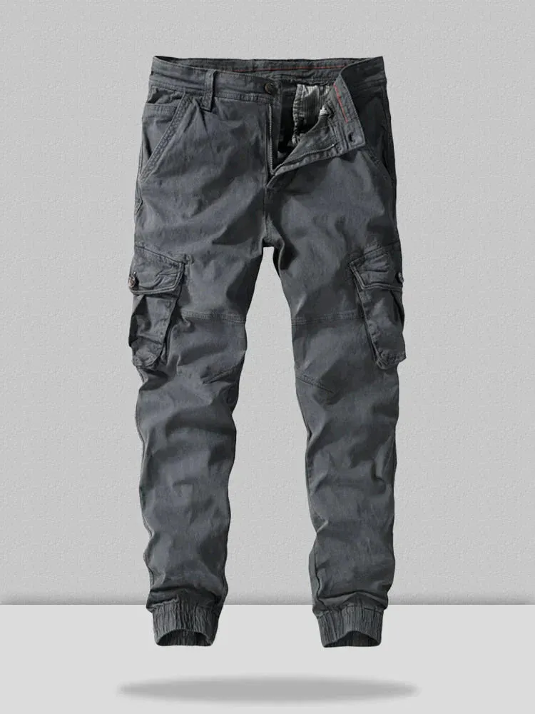 cotton style multi-pocket cargo pants