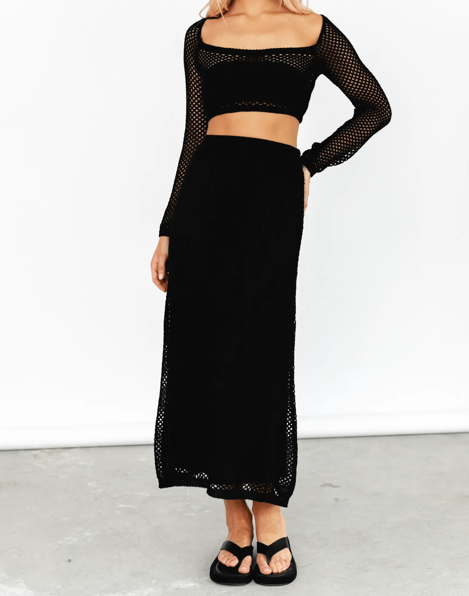 Cyprus Maxi Skirt (Black)