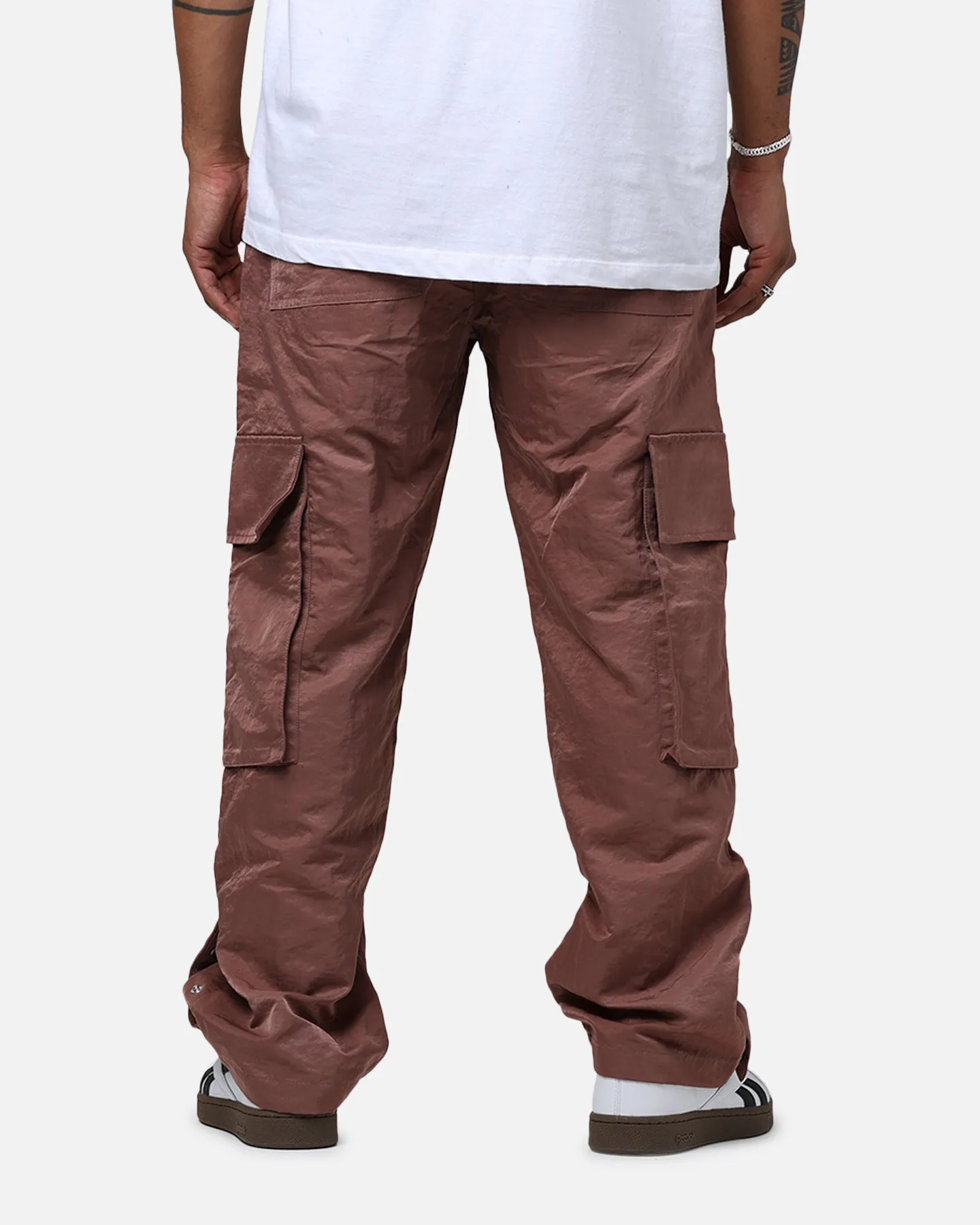 Diet Starts Monday Nylon Cargo Pants Dusty Rose