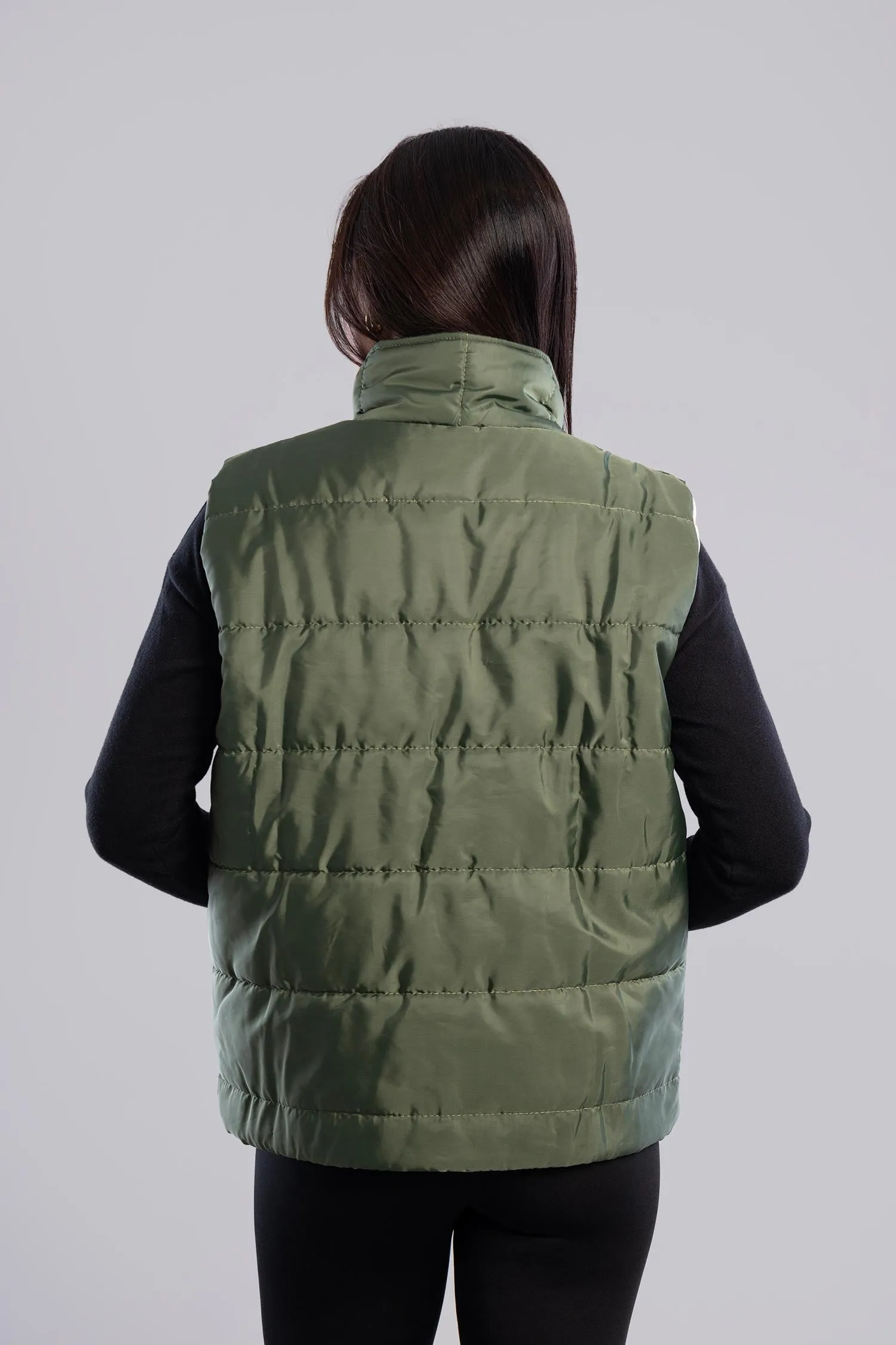 Double Face Puffer Vest - Mitcha Label