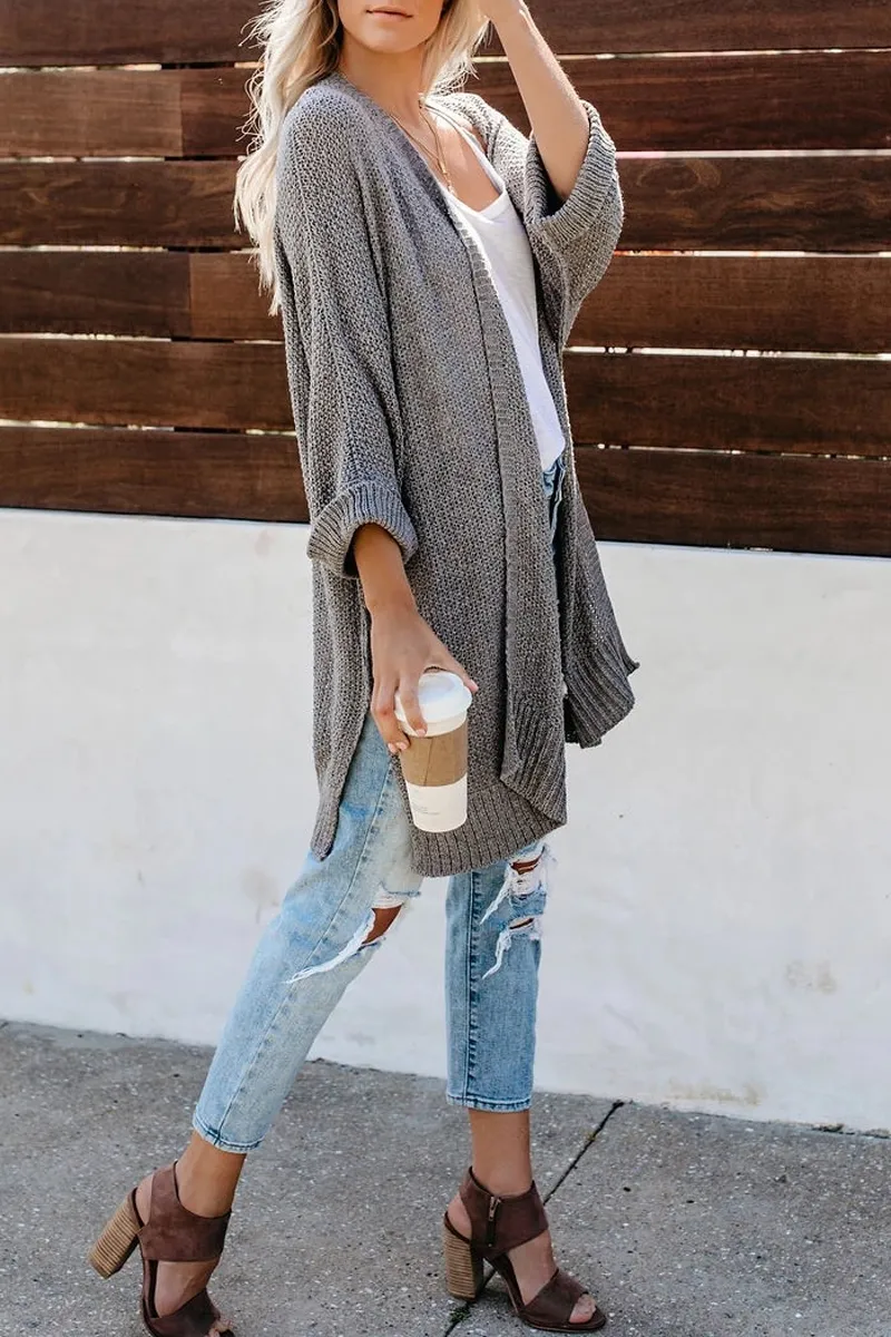 Dunnmall Long Sleeve Knit Cardigan