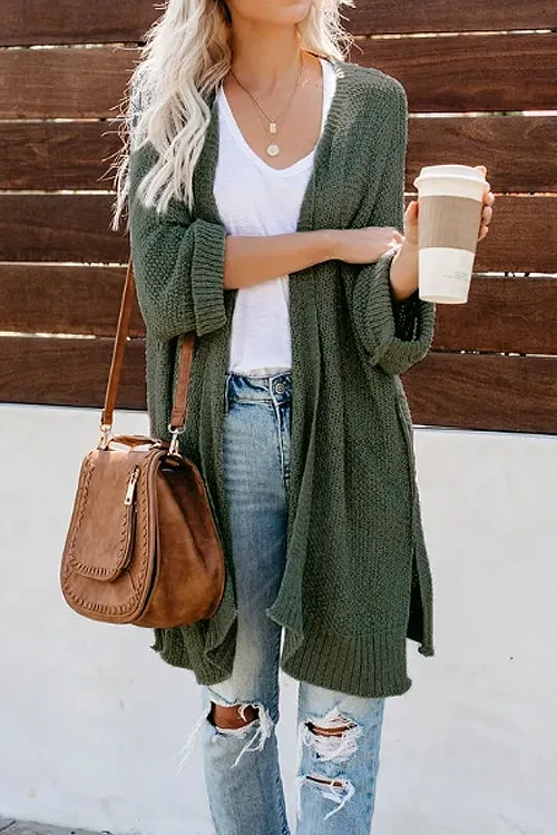 Dunnmall Long Sleeve Knit Cardigan