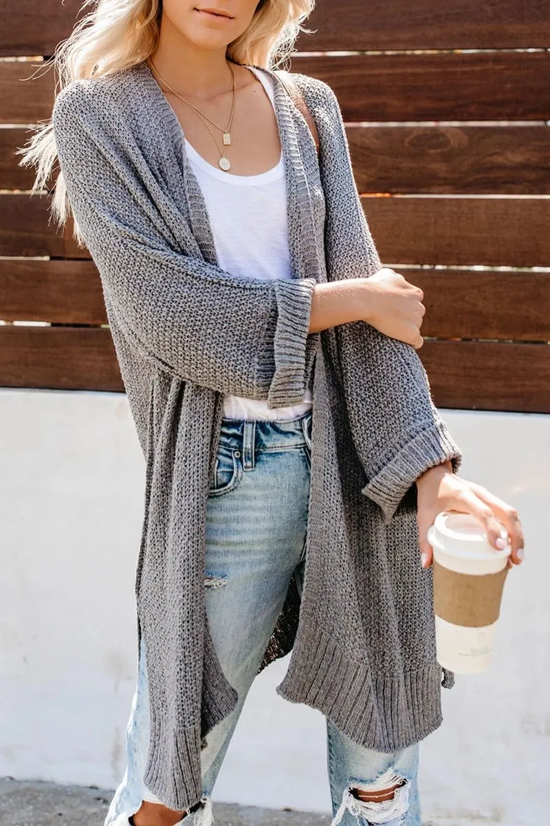 Dunnmall Long Sleeve Knit Cardigan