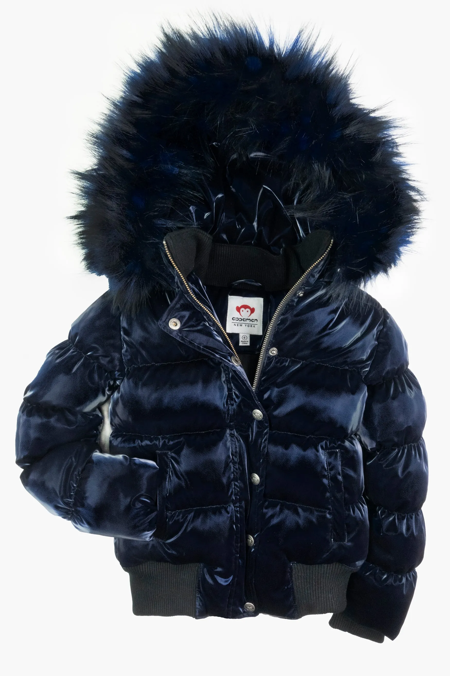 E5KYP-KYLA PUFFER COAT-Navy Shine