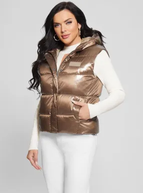 Eco Bronze Noemi Puffer Vest Jacket