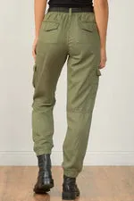 Elan Olive Terrance Cargo Joggers