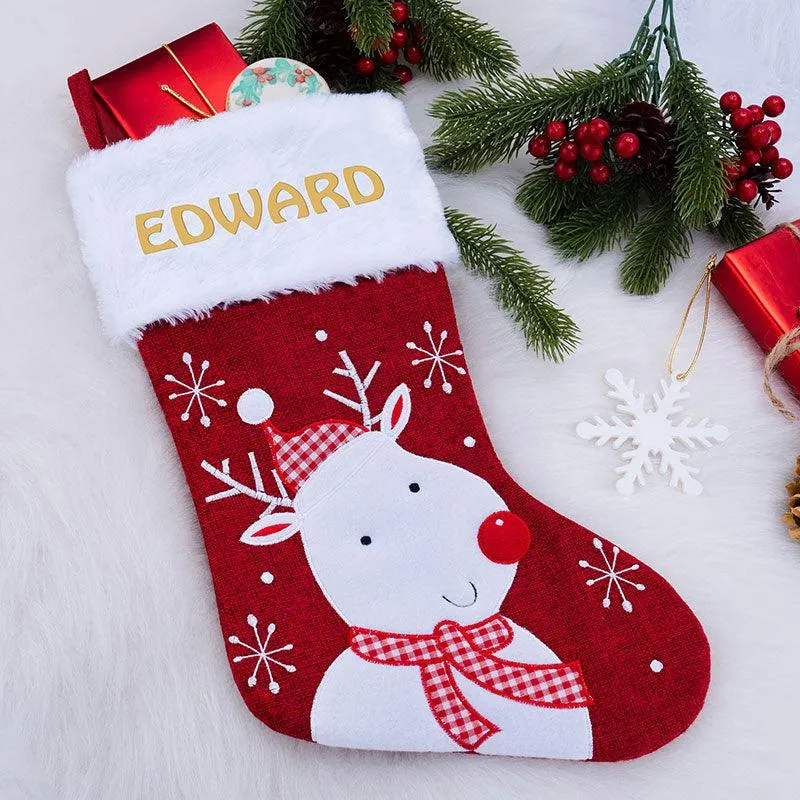 Embroidered Christmas Stocking