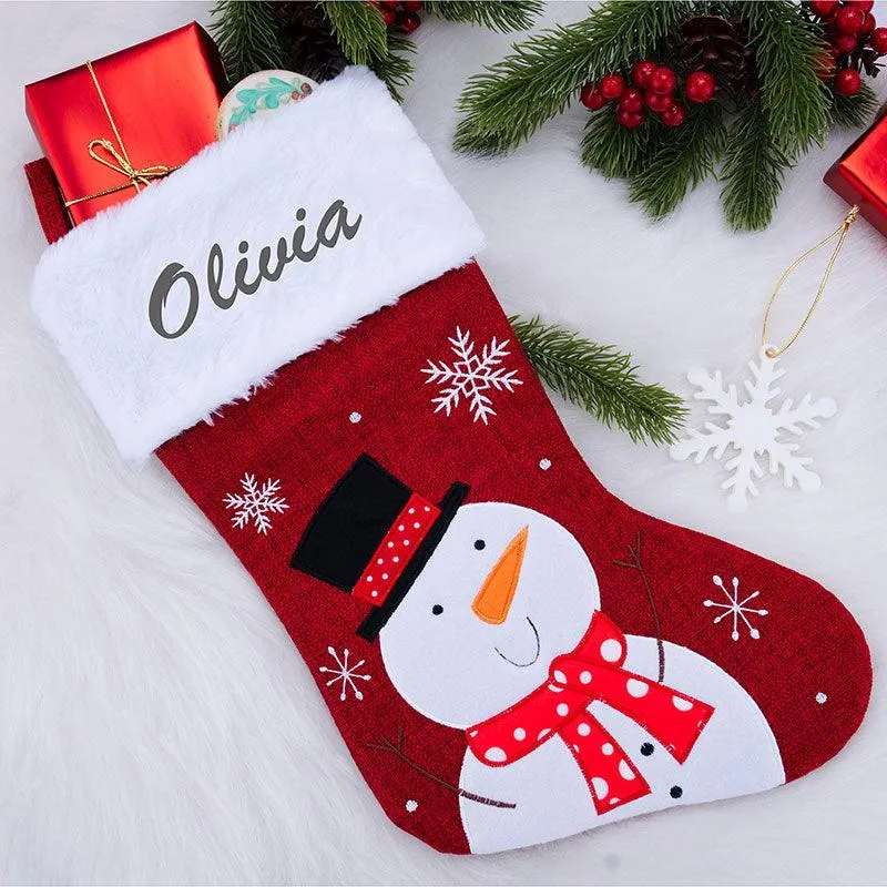 Embroidered Christmas Stocking