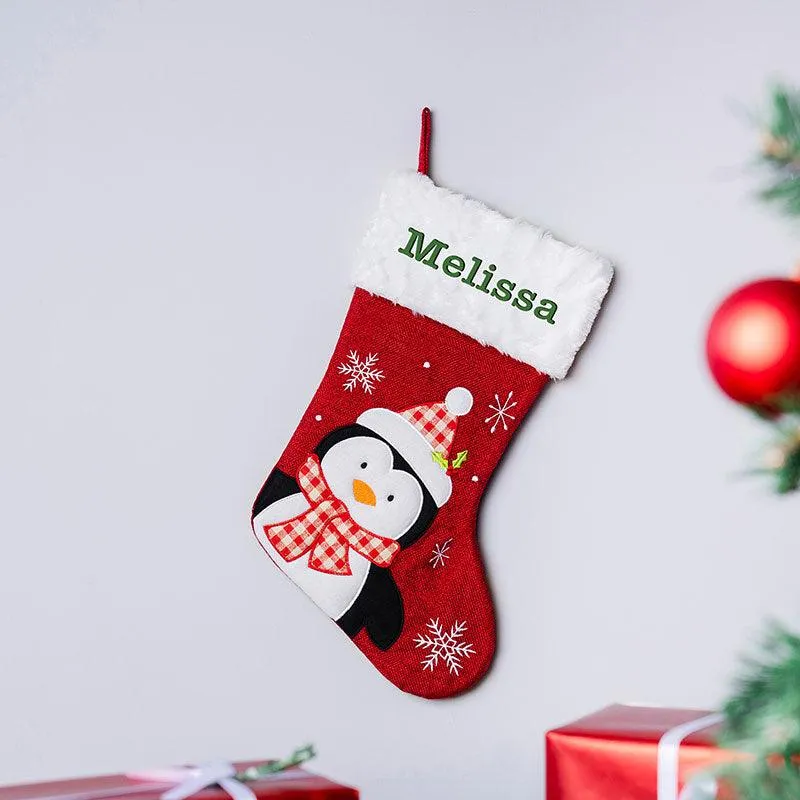 Embroidered Christmas Stocking