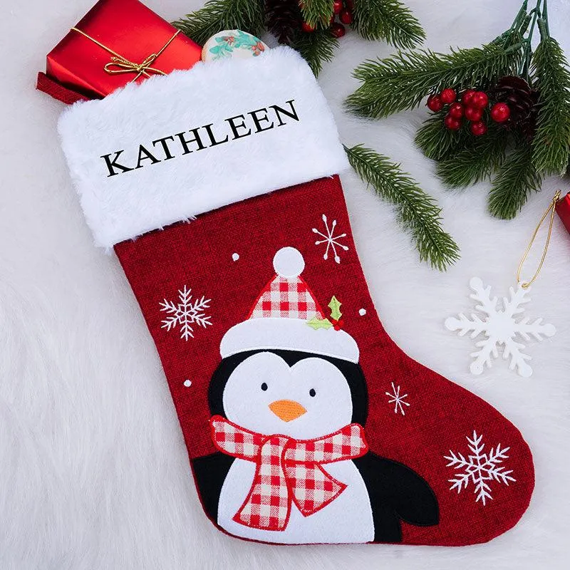 Embroidered Christmas Stocking