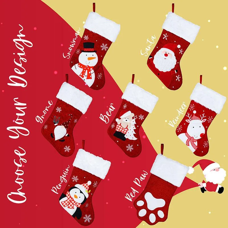 Embroidered Christmas Stocking