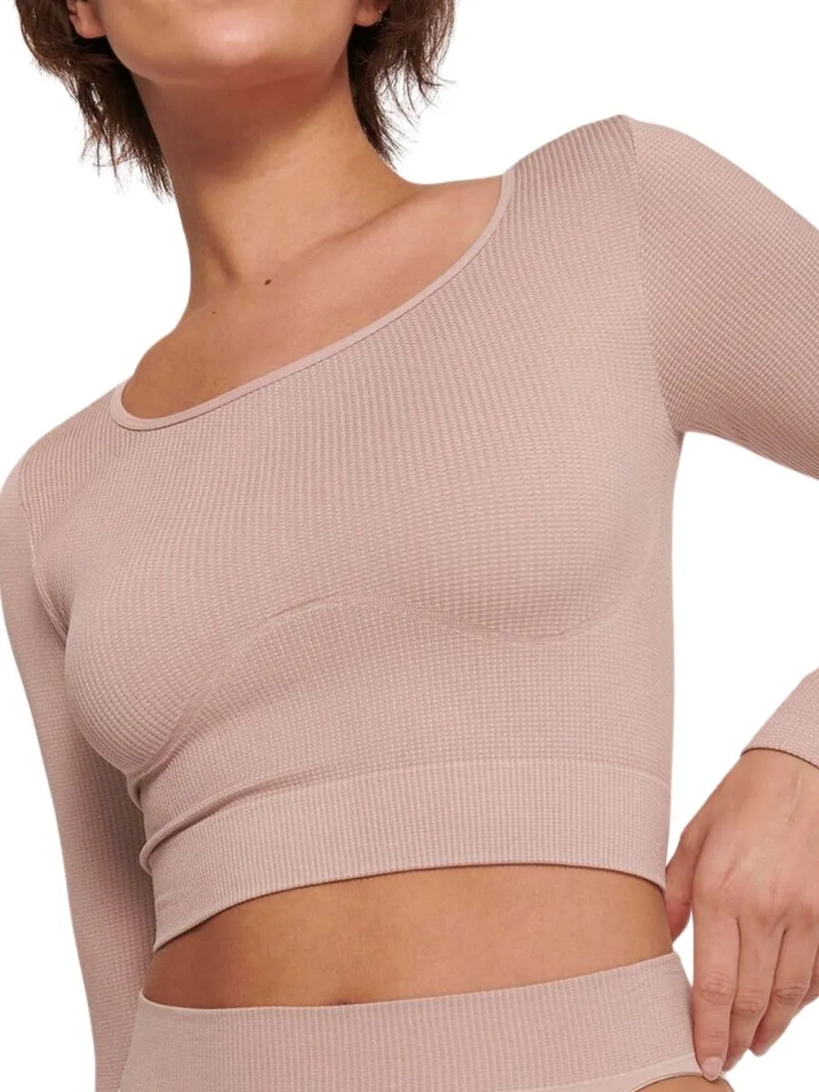 EVER Infused Aloe Long Sleeve Crop Top