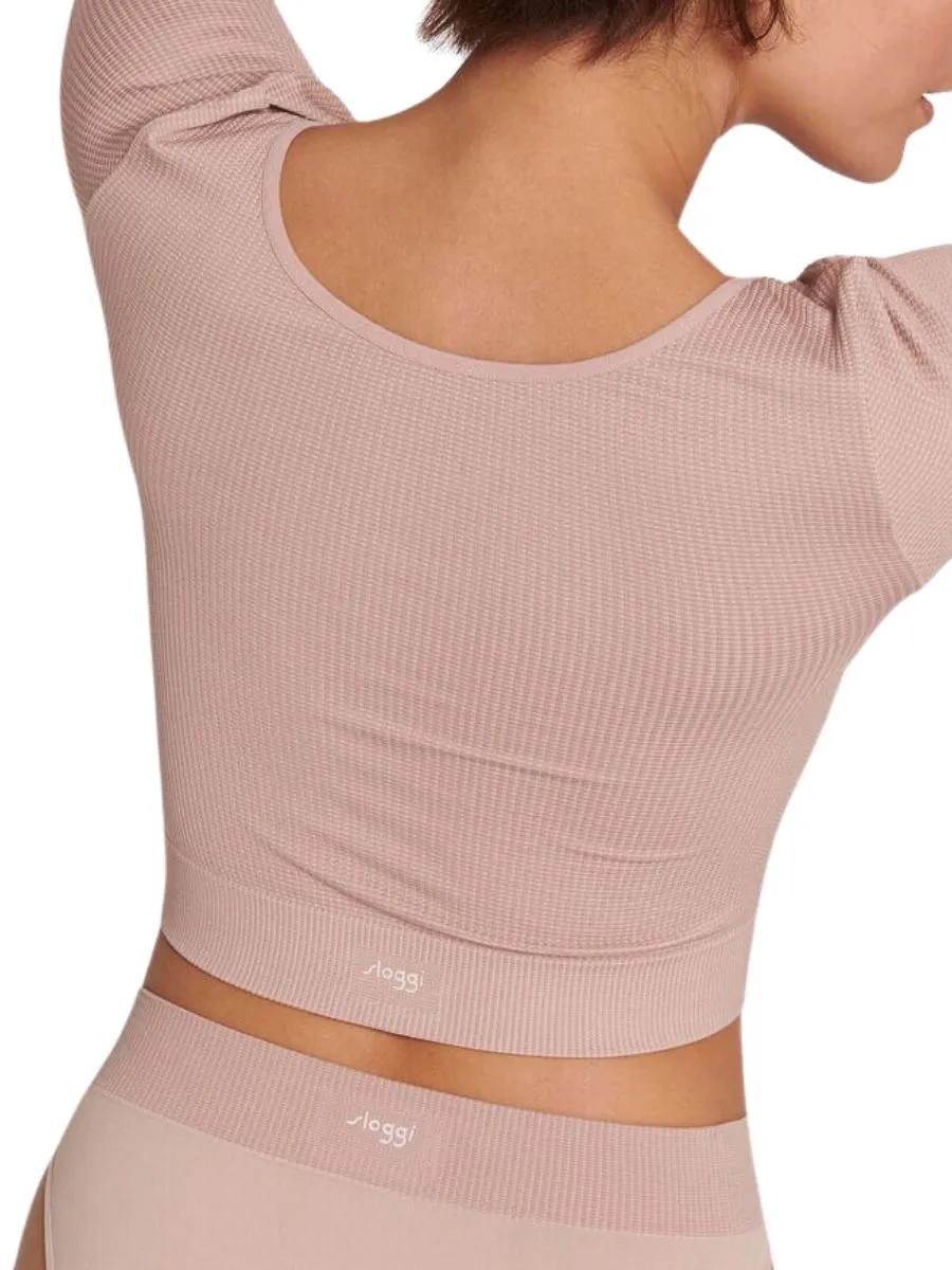 EVER Infused Aloe Long Sleeve Crop Top