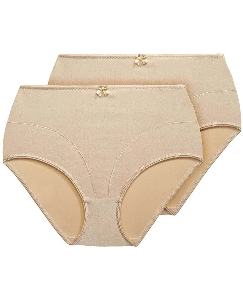 Exquisite Form Control Top Shaping Brief 2 Pack - Nude