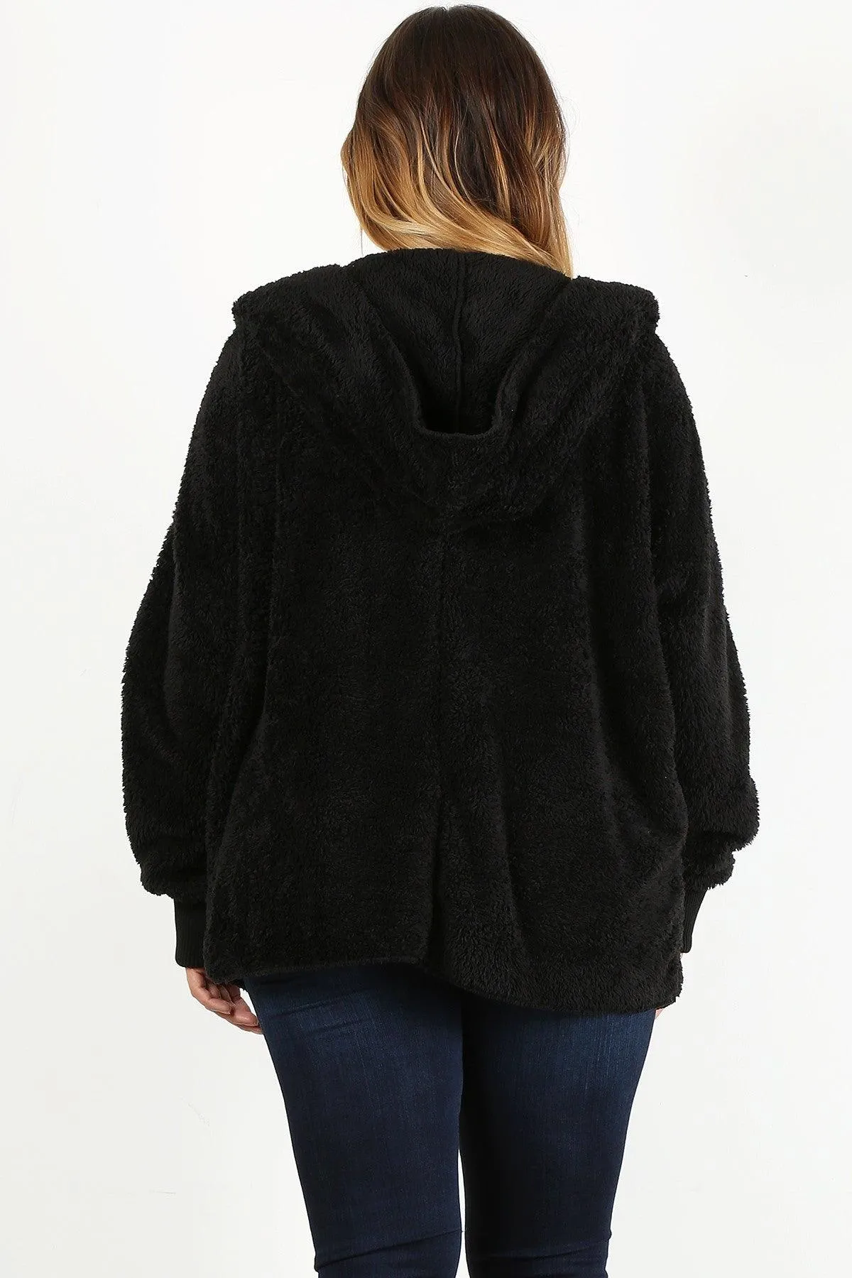 Faux Fur Jacket Plus Size