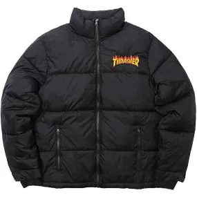 Flame Bandana Puffer Jacket