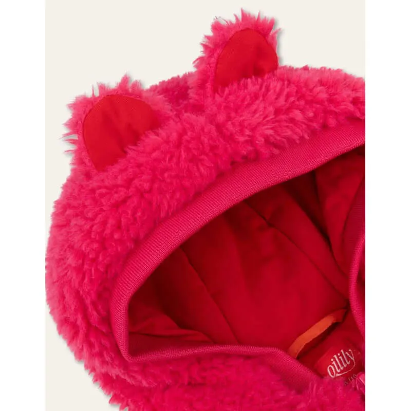 Girls Pink Vivi Teddy Jacket