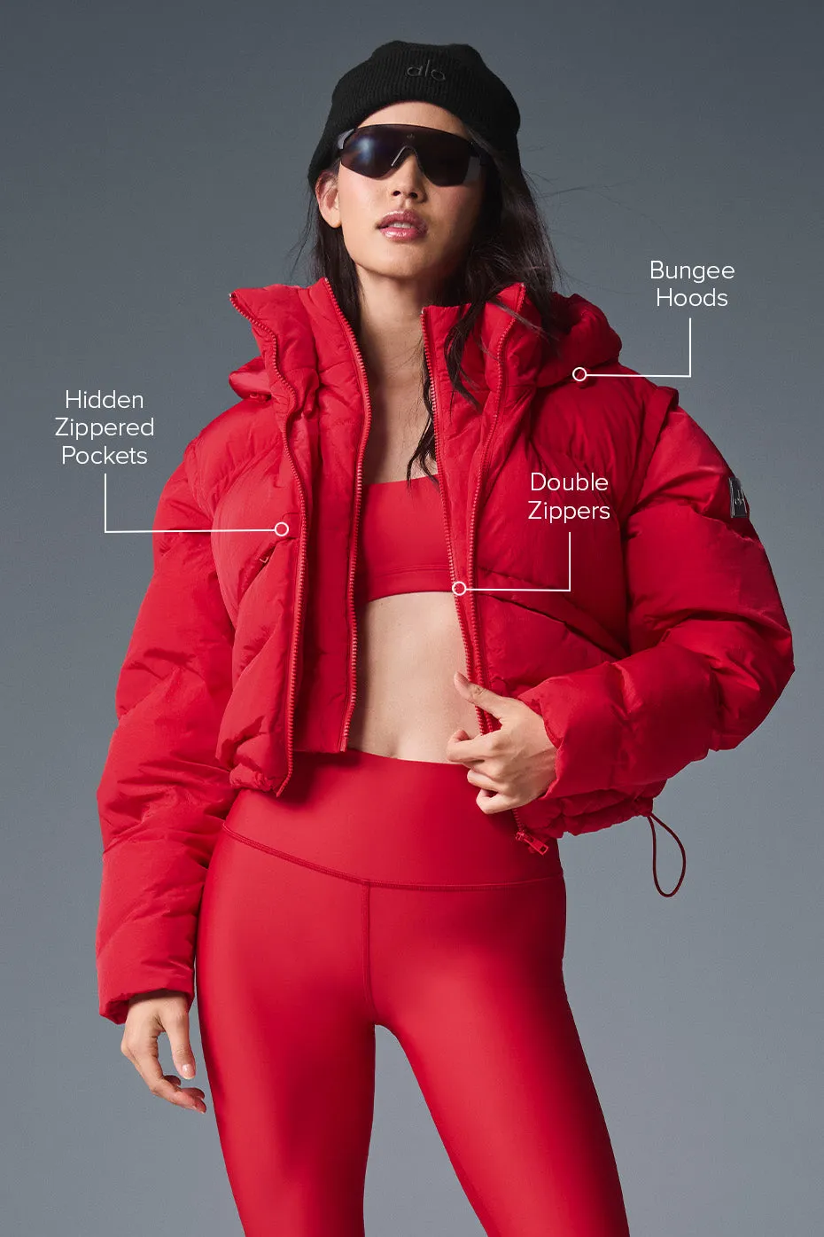 Glacier Puffer - Bold Red