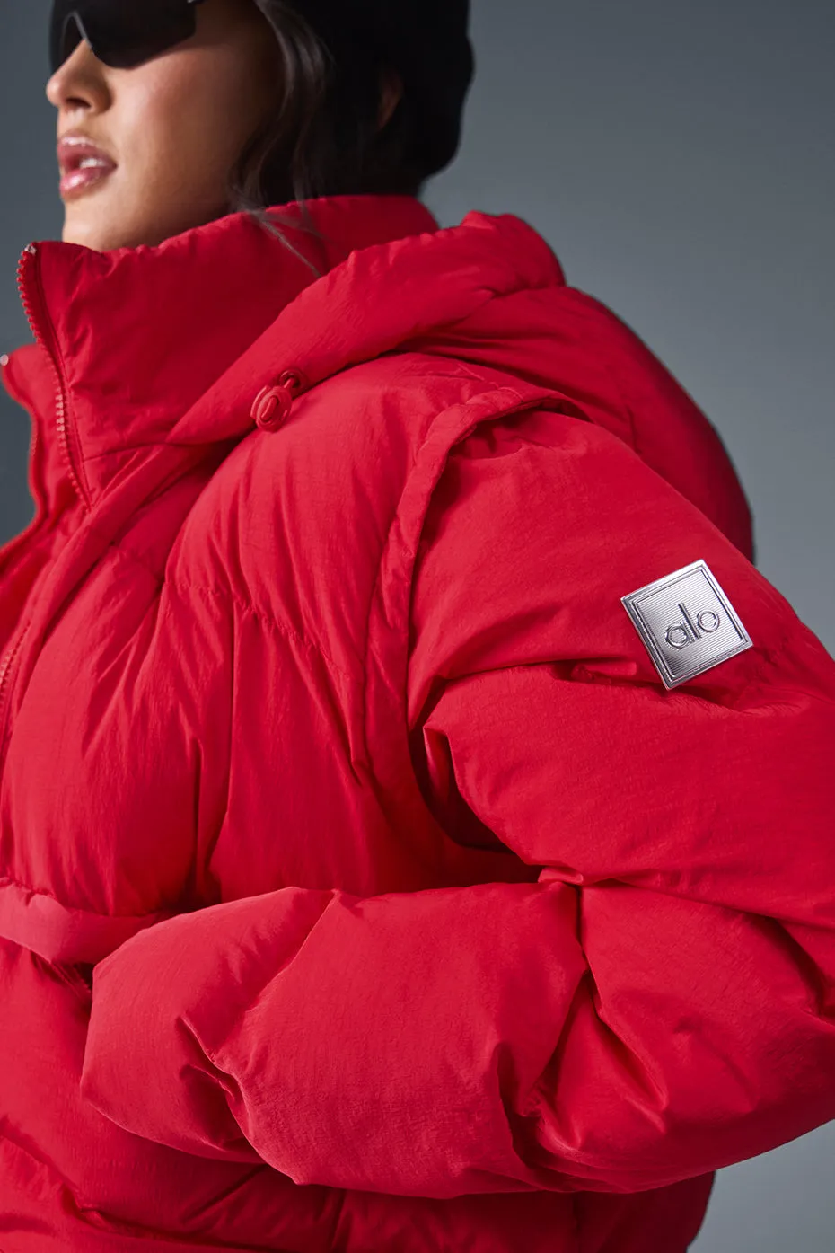 Glacier Puffer - Bold Red