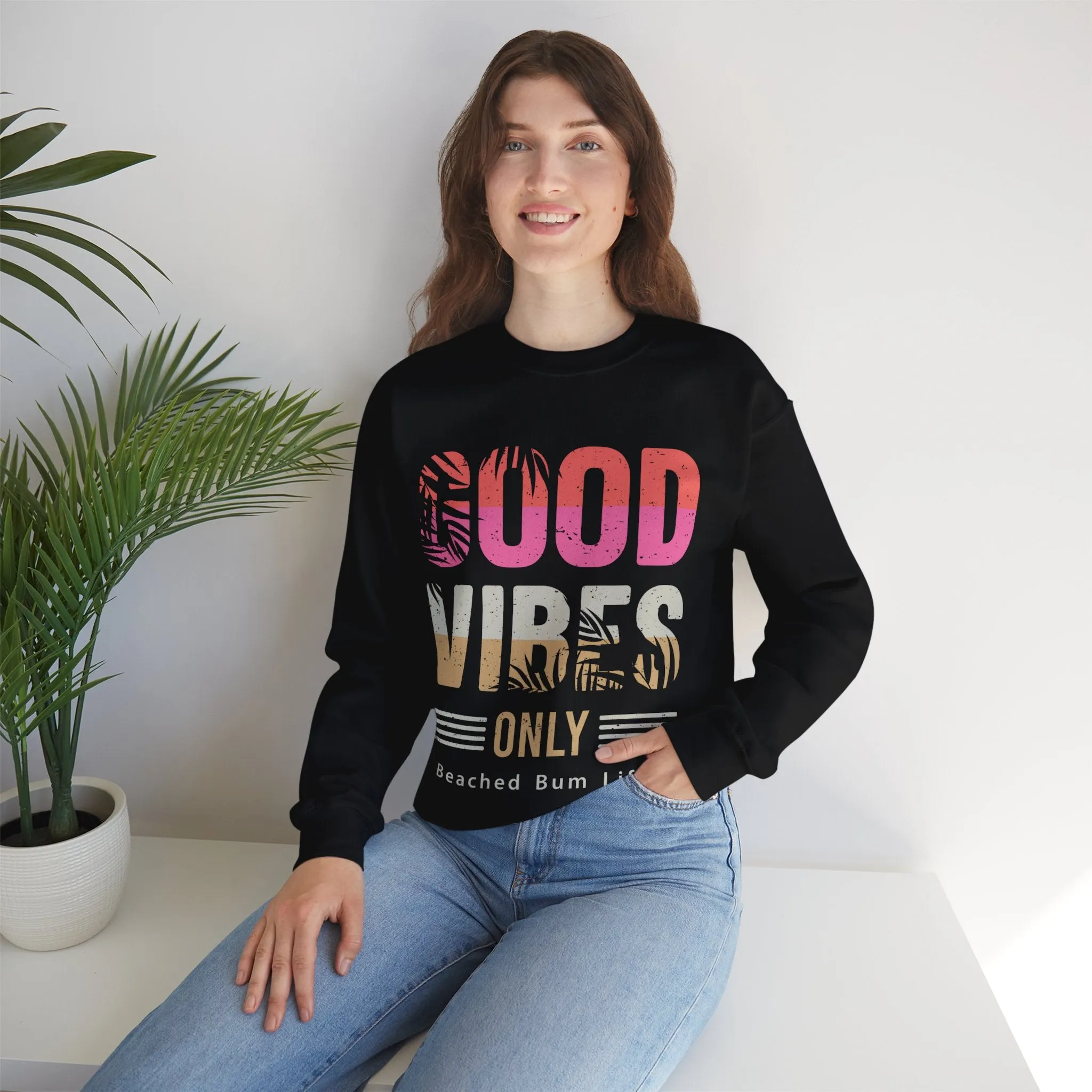 GOOD VIBES - Unisex Heavy Blend™ Crewneck Sweatshirt