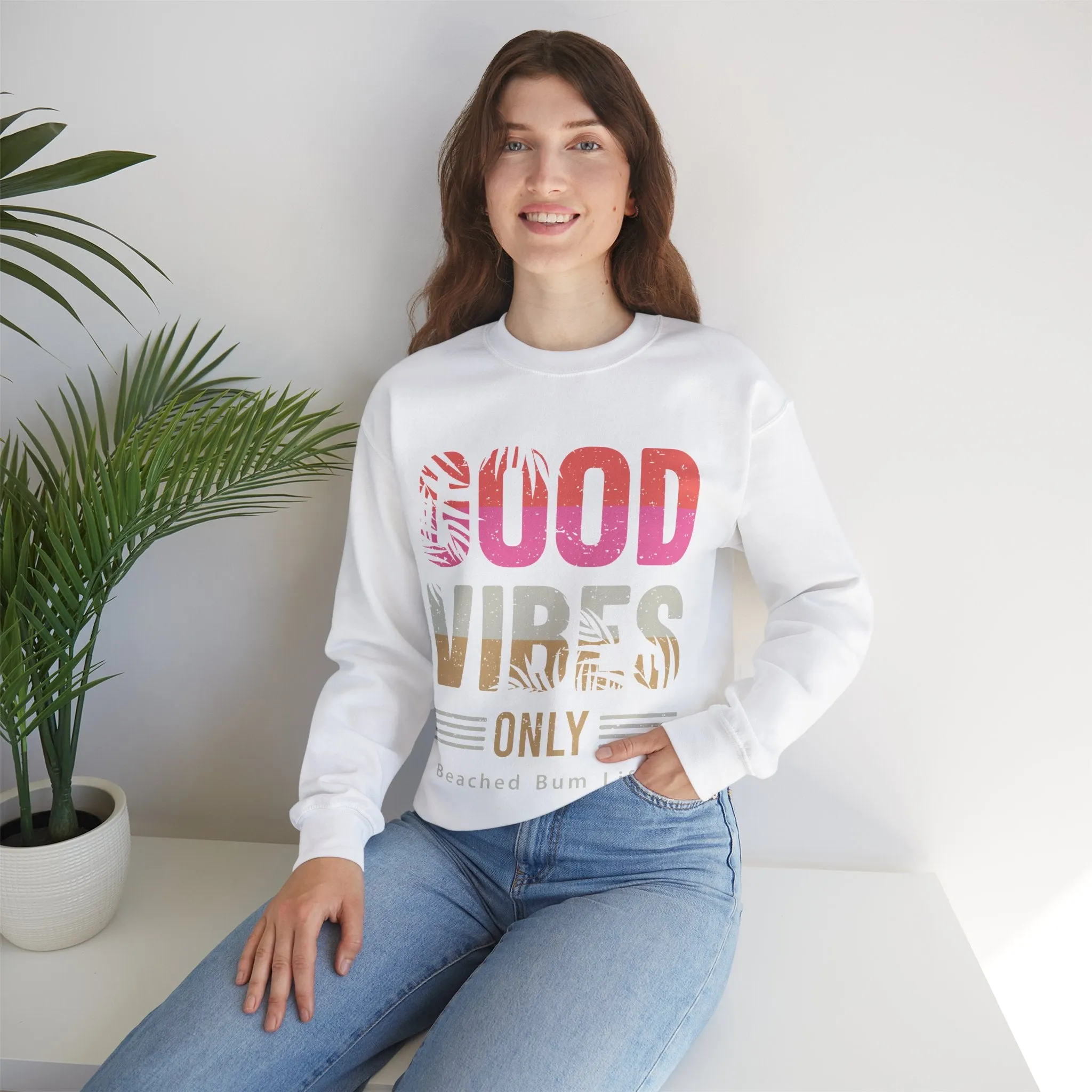 GOOD VIBES - Unisex Heavy Blend™ Crewneck Sweatshirt