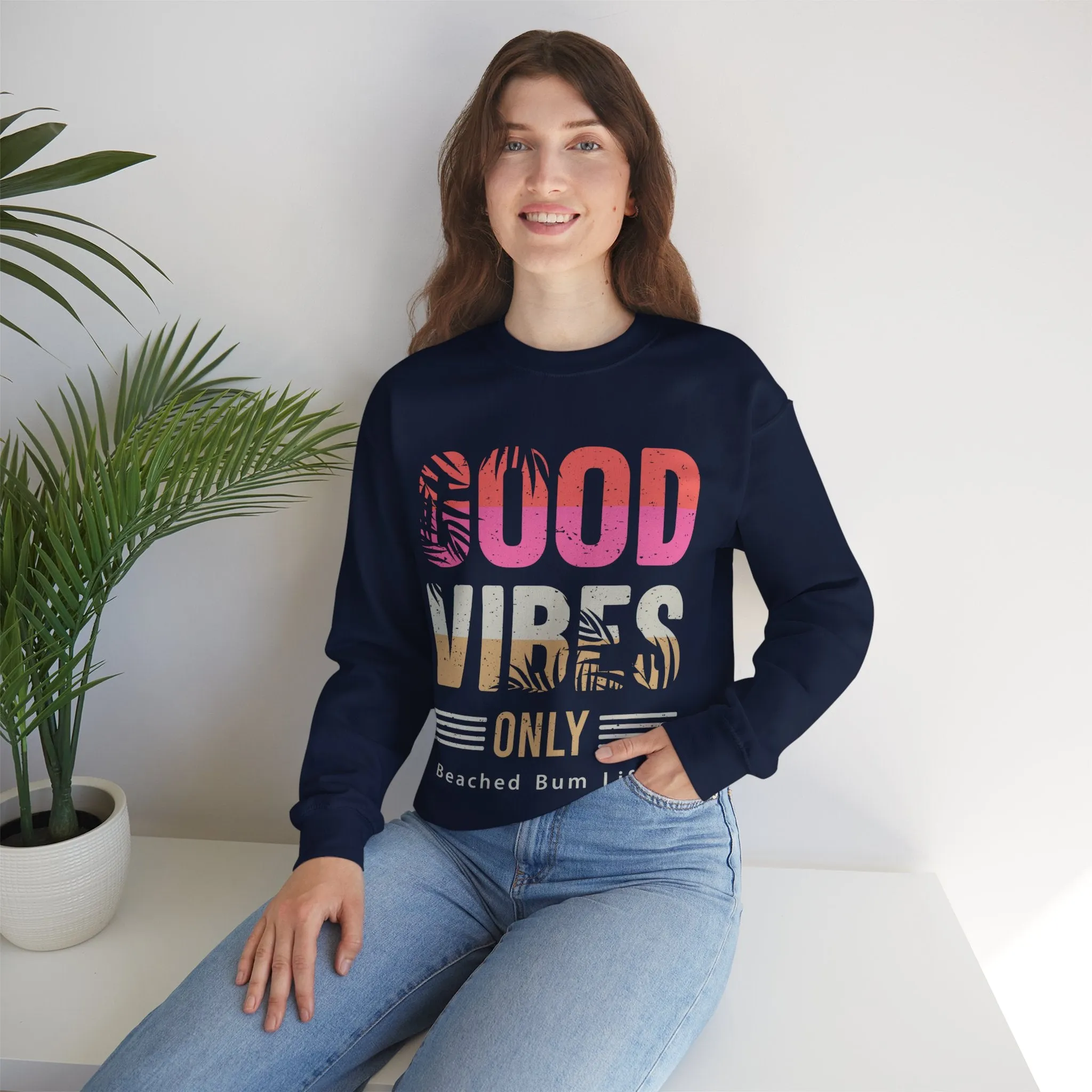 GOOD VIBES - Unisex Heavy Blend™ Crewneck Sweatshirt