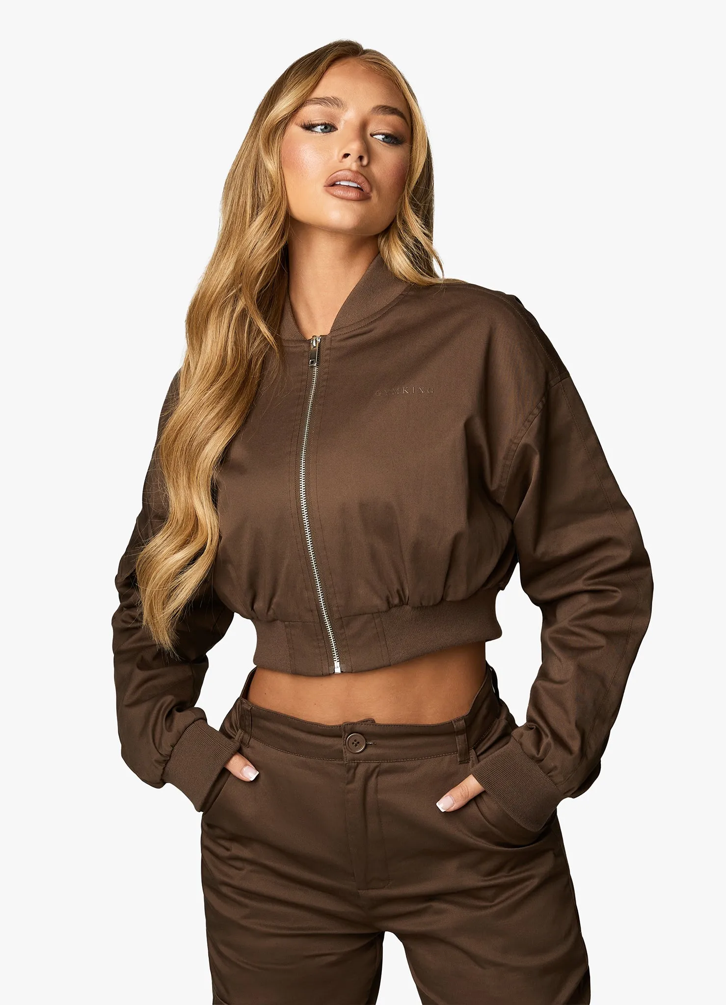 Gym King Woven Tracksuit - Chocolate