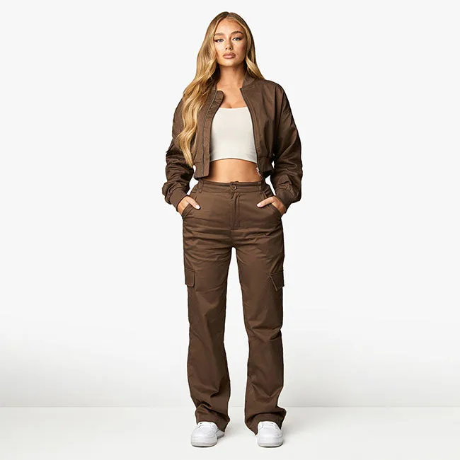 Gym King Woven Tracksuit - Chocolate