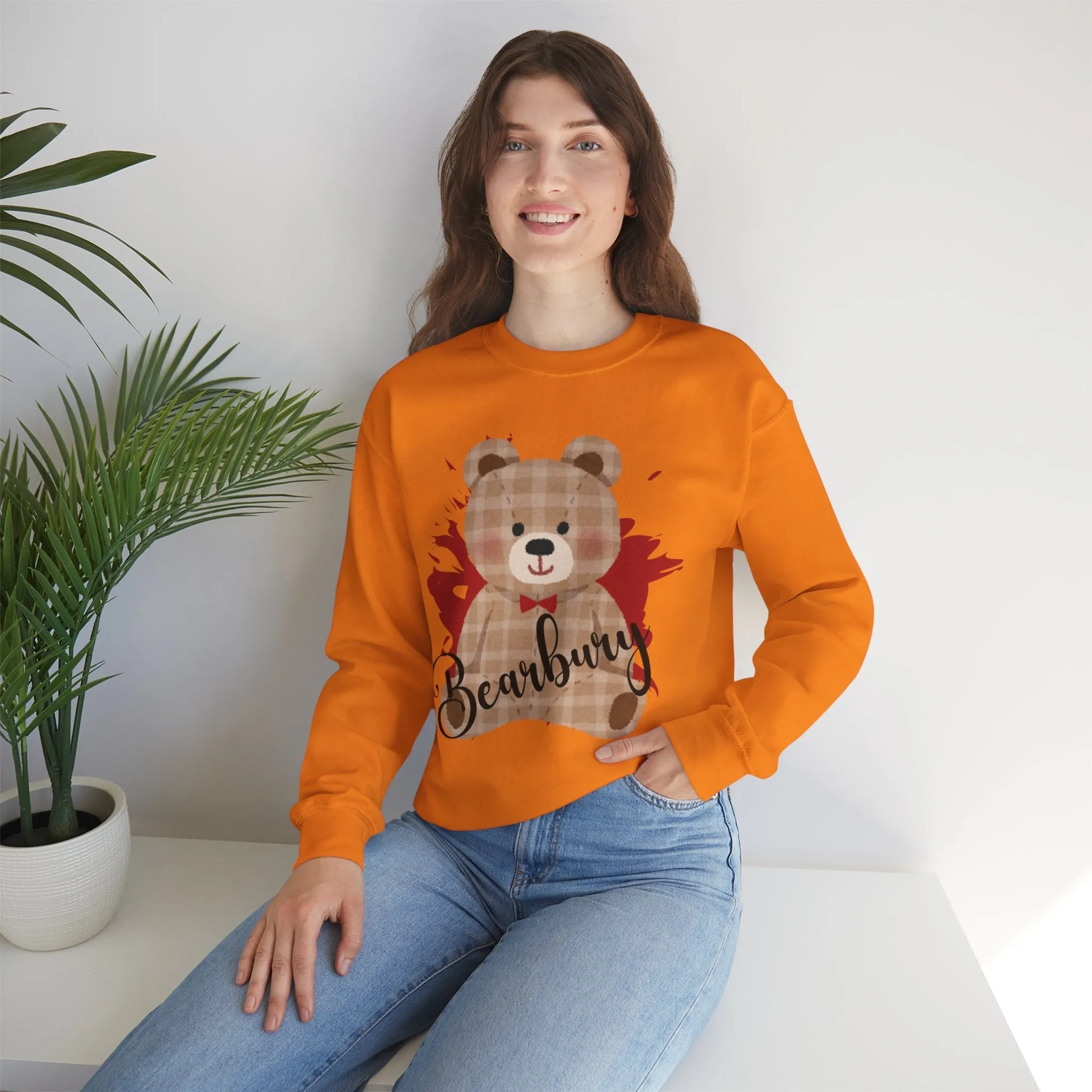 Heavy Blend Crewneck Bearbury Sweatshirt : Cozy Comfort Meets Bold Style for women