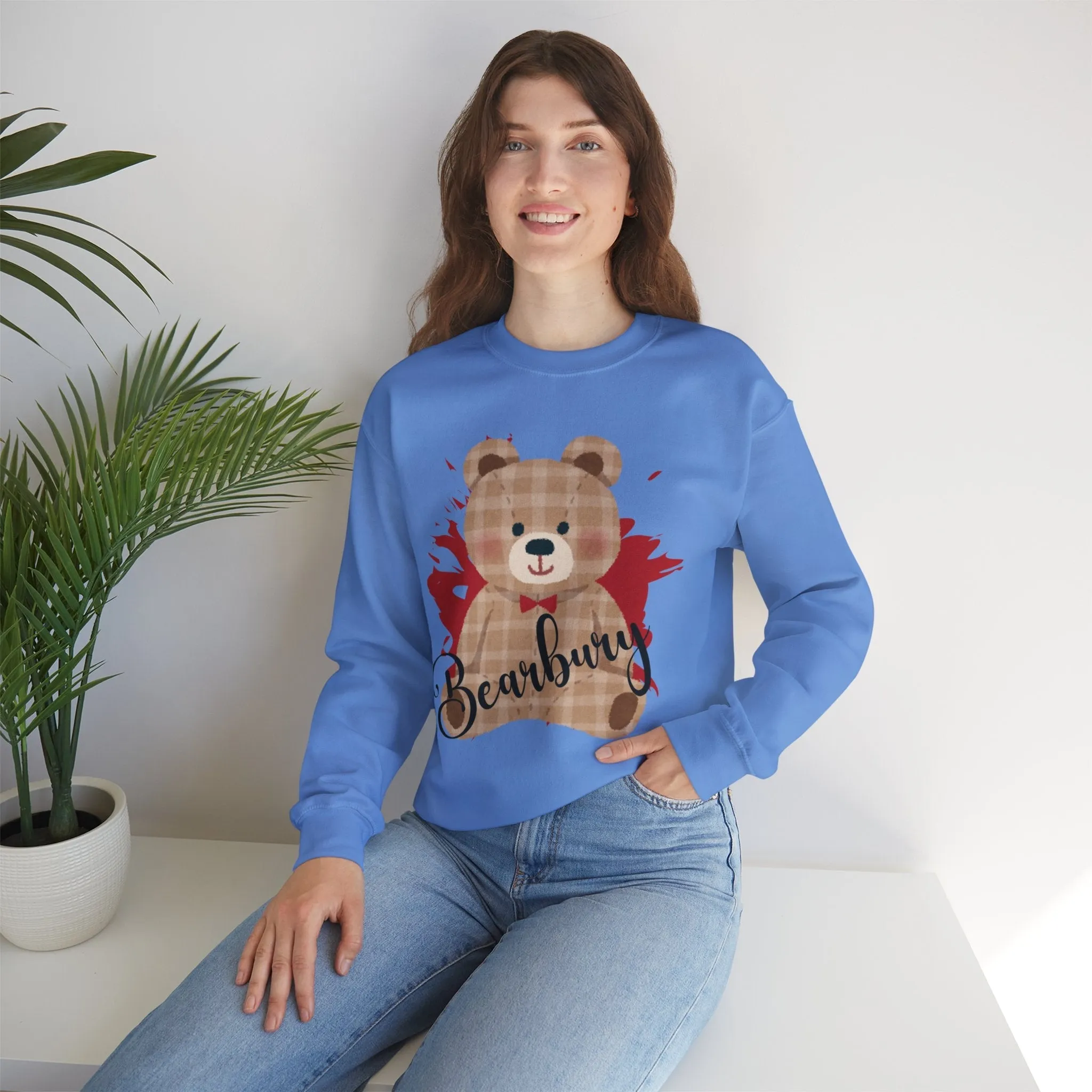 Heavy Blend Crewneck Bearbury Sweatshirt : Cozy Comfort Meets Bold Style for women