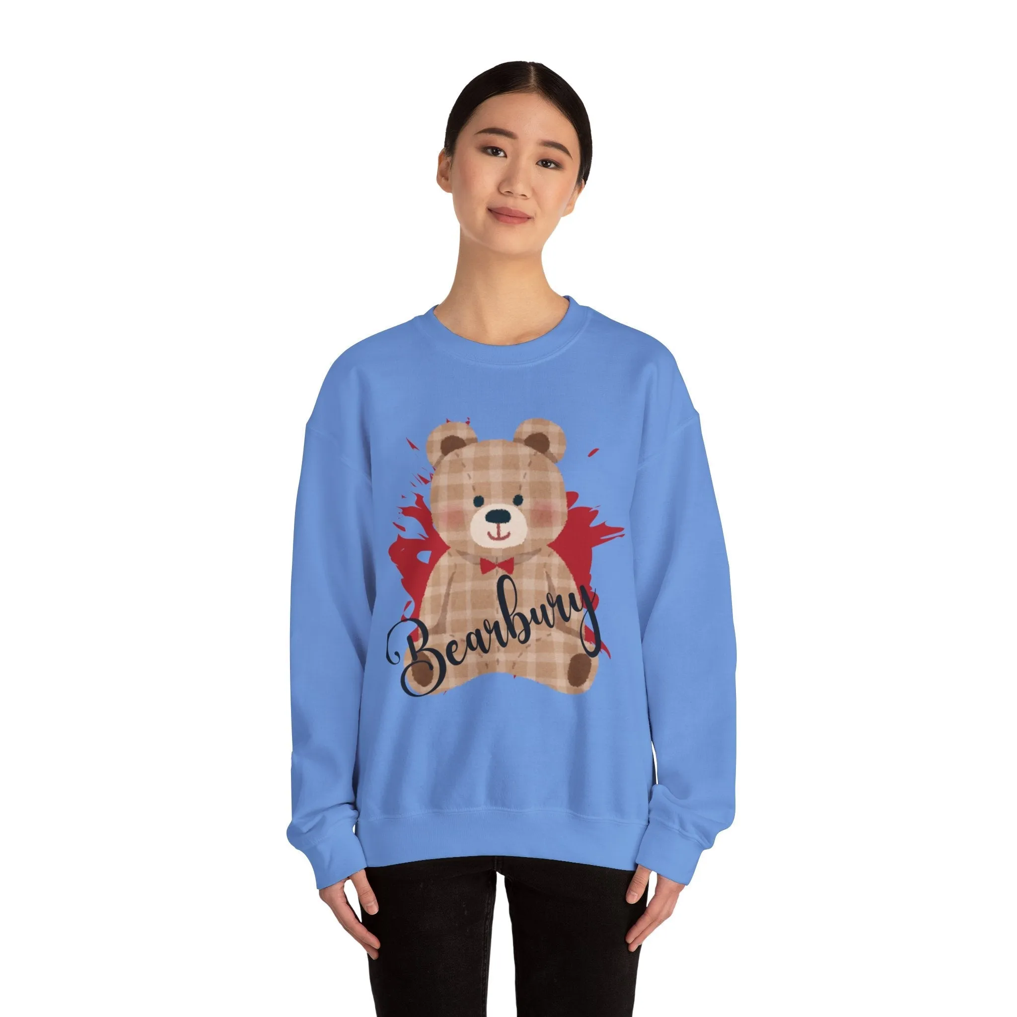 Heavy Blend Crewneck Bearbury Sweatshirt : Cozy Comfort Meets Bold Style for women