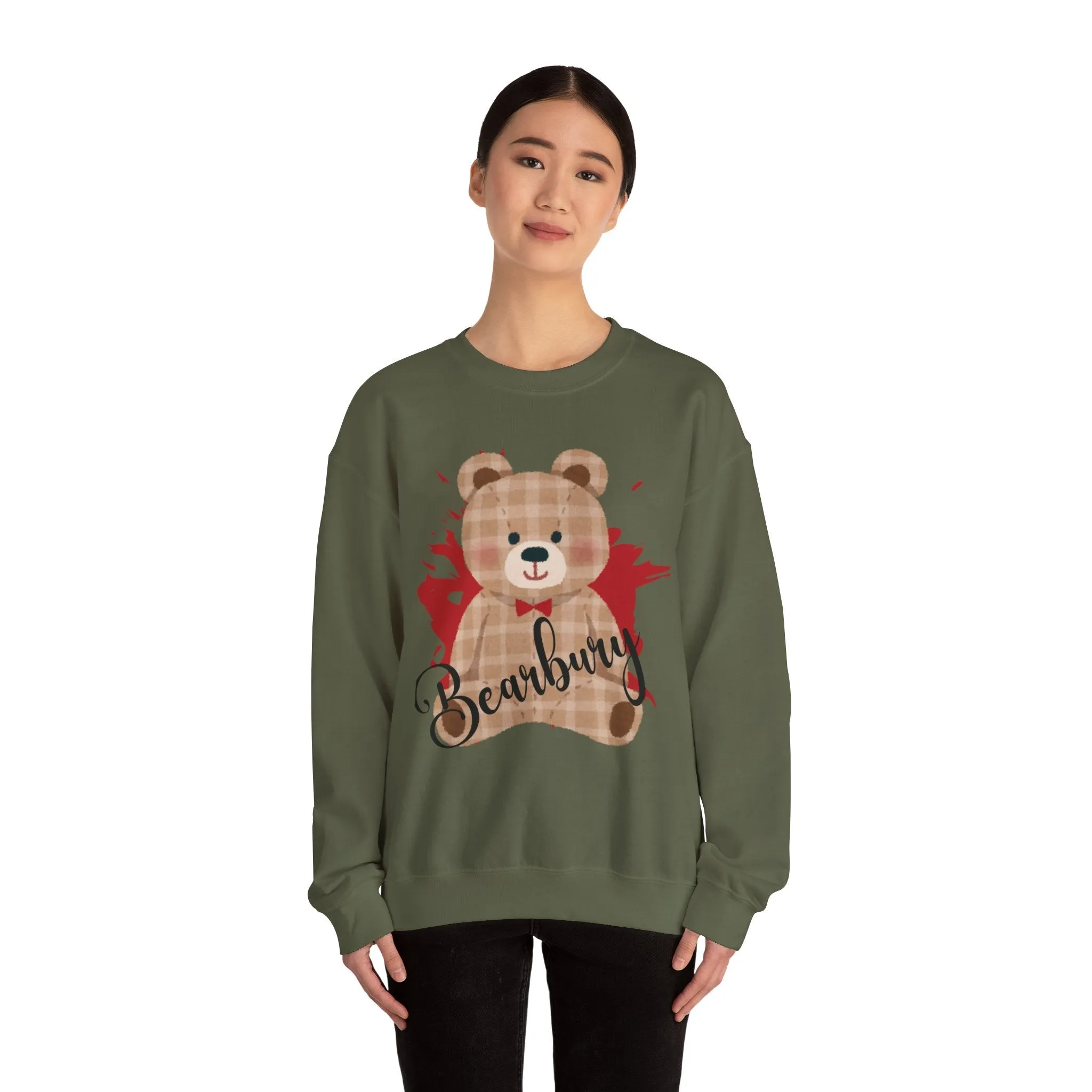 Heavy Blend Crewneck Bearbury Sweatshirt : Cozy Comfort Meets Bold Style for women