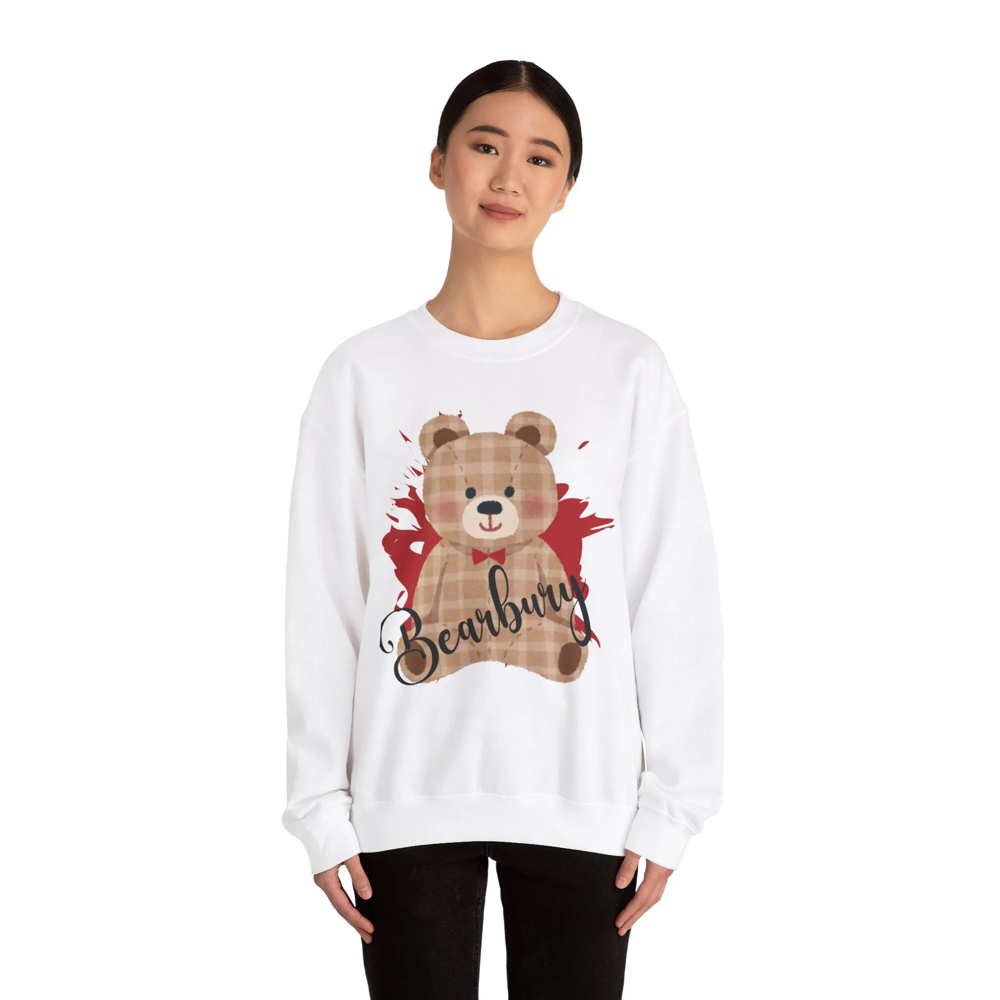 Heavy Blend Crewneck Bearbury Sweatshirt : Cozy Comfort Meets Bold Style for women