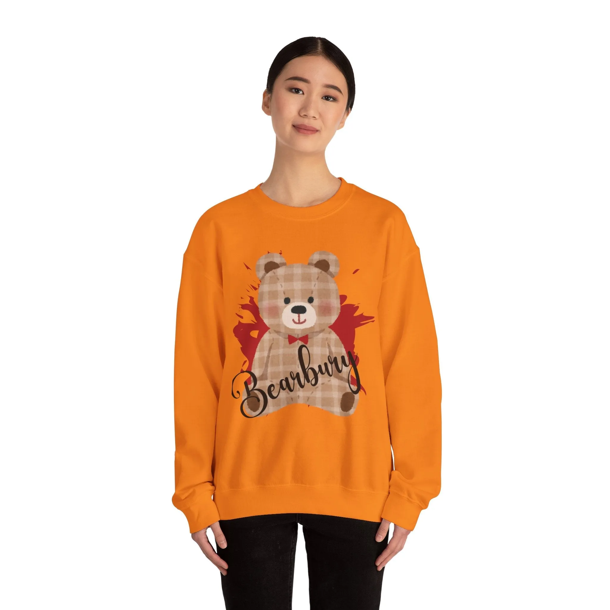 Heavy Blend Crewneck Bearbury Sweatshirt : Cozy Comfort Meets Bold Style for women