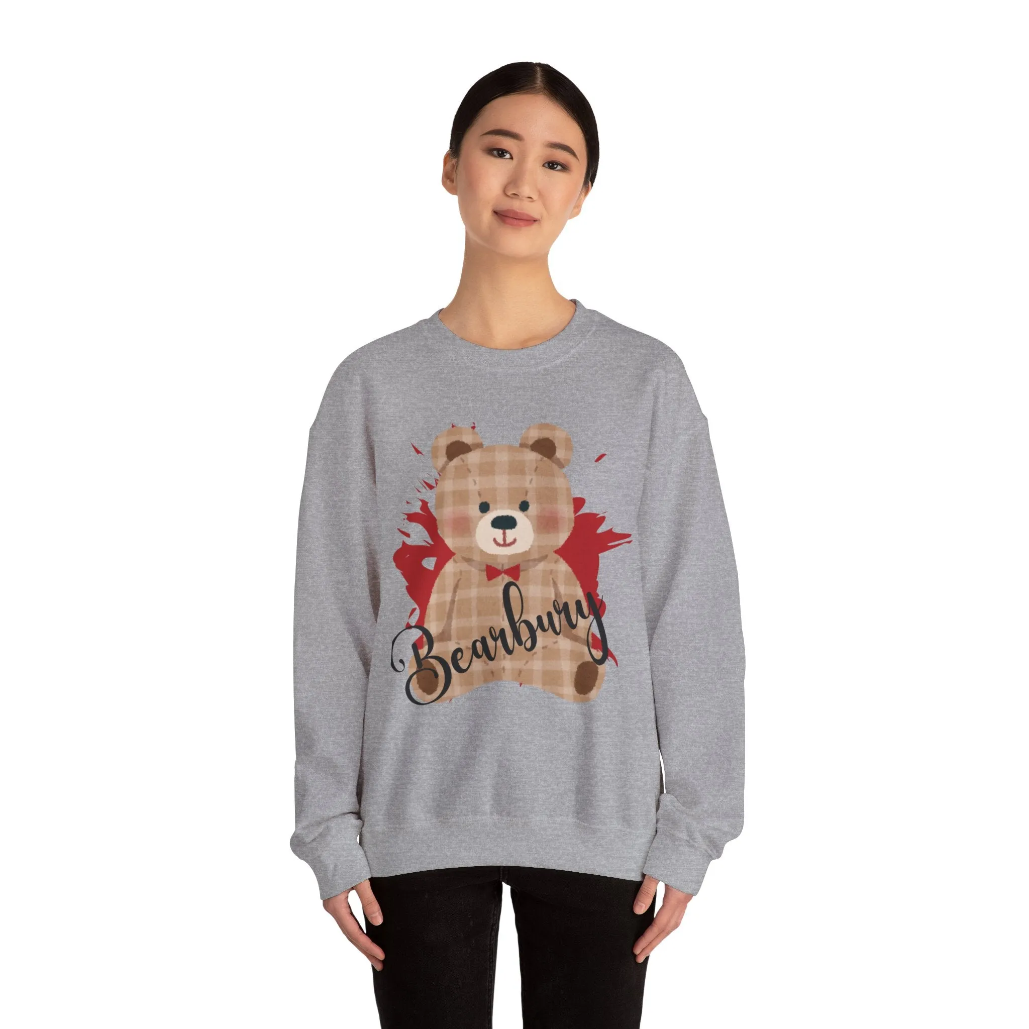 Heavy Blend Crewneck Bearbury Sweatshirt : Cozy Comfort Meets Bold Style for women