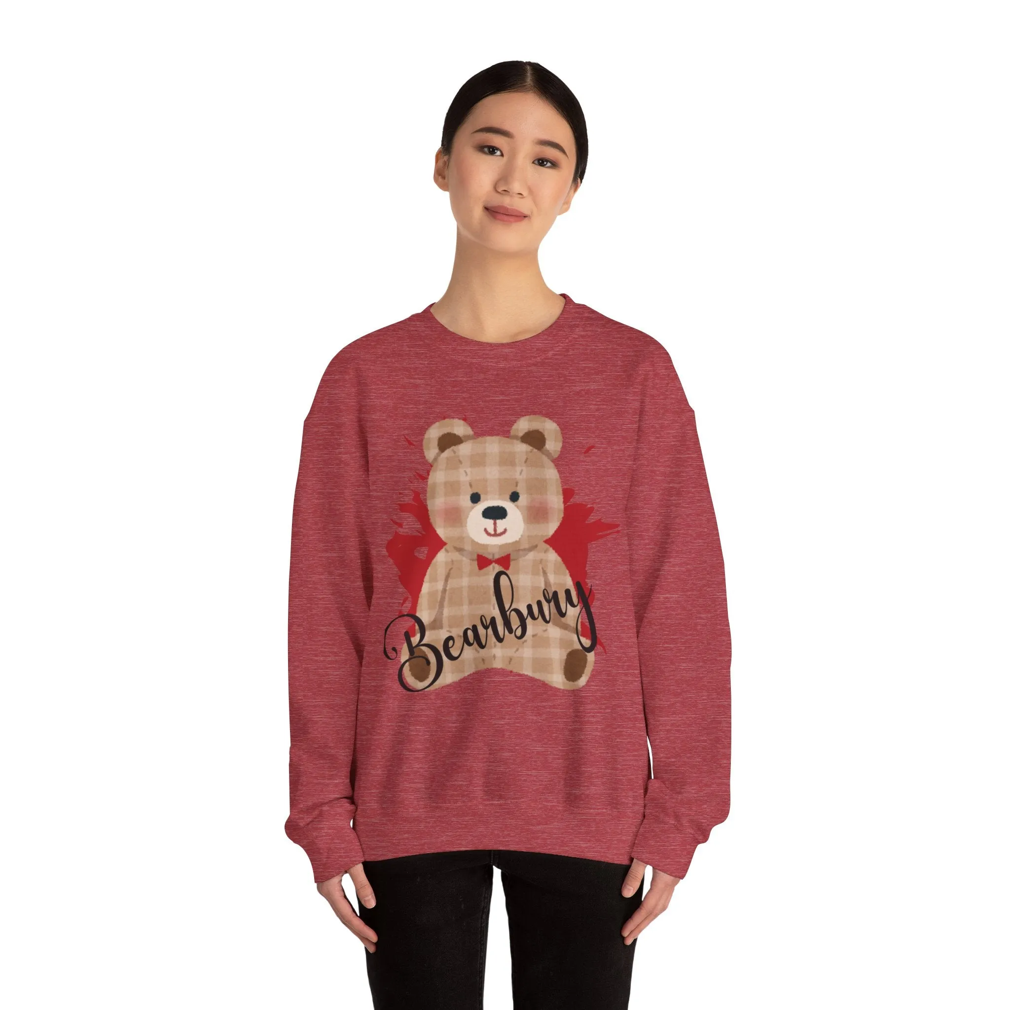 Heavy Blend Crewneck Bearbury Sweatshirt : Cozy Comfort Meets Bold Style for women