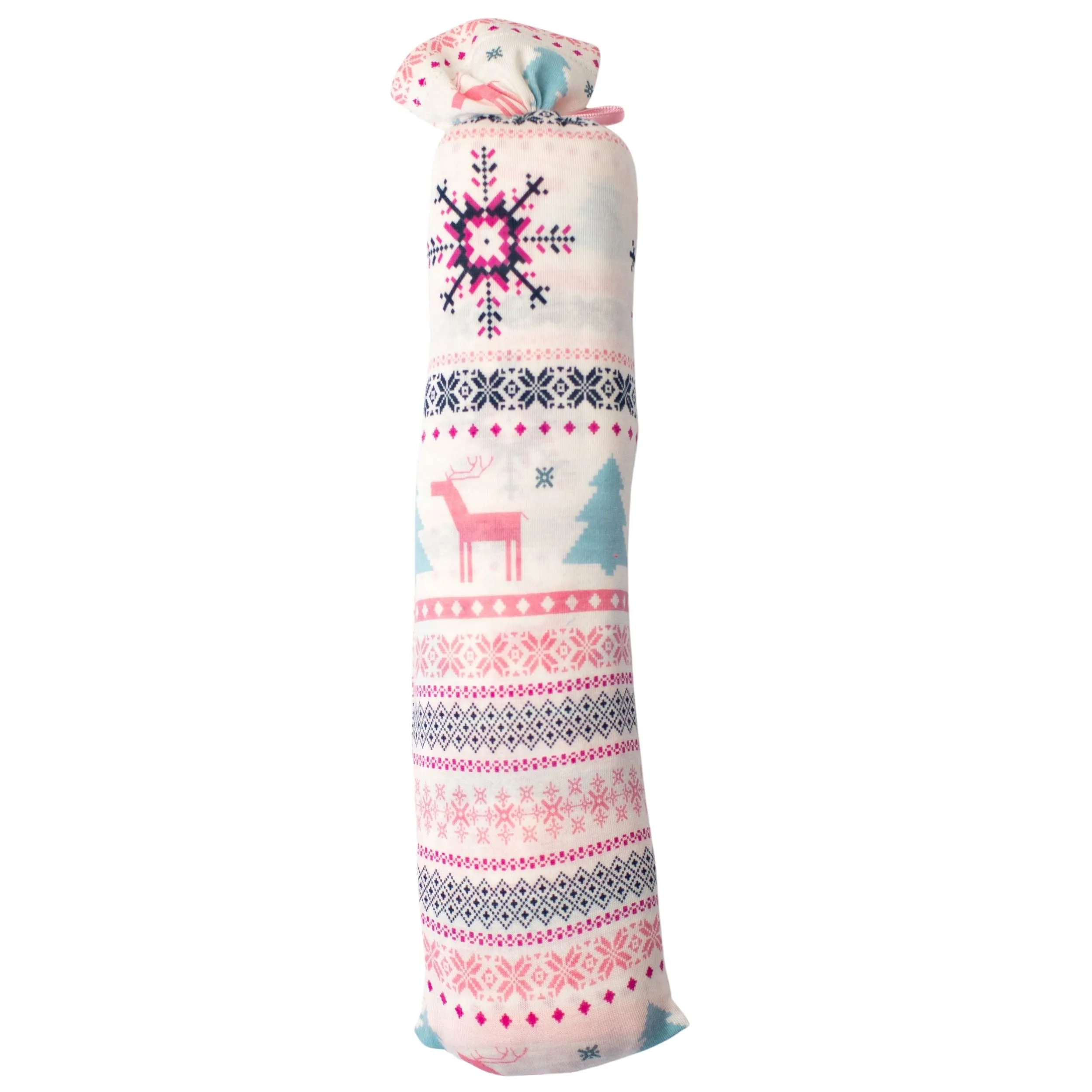 Holiday Reindeer Pink Swaddle