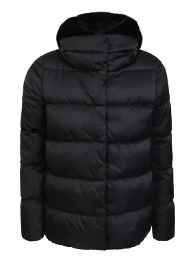 Hooded down jacket